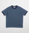 Polar Ringer T-Shirt - Grey Blue / Dark Blue