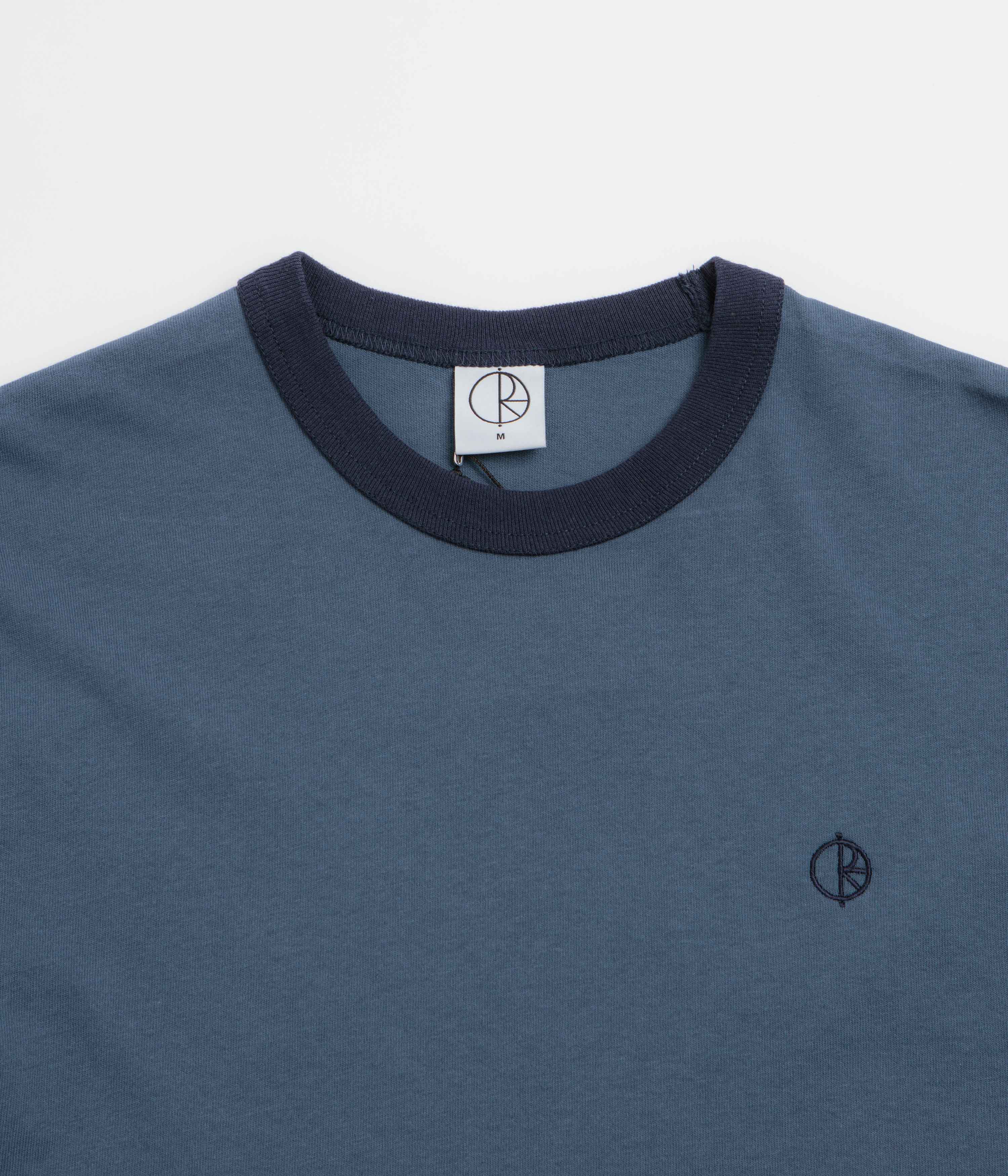 Polar Ringer T-Shirt - Grey Blue / Dark Blue