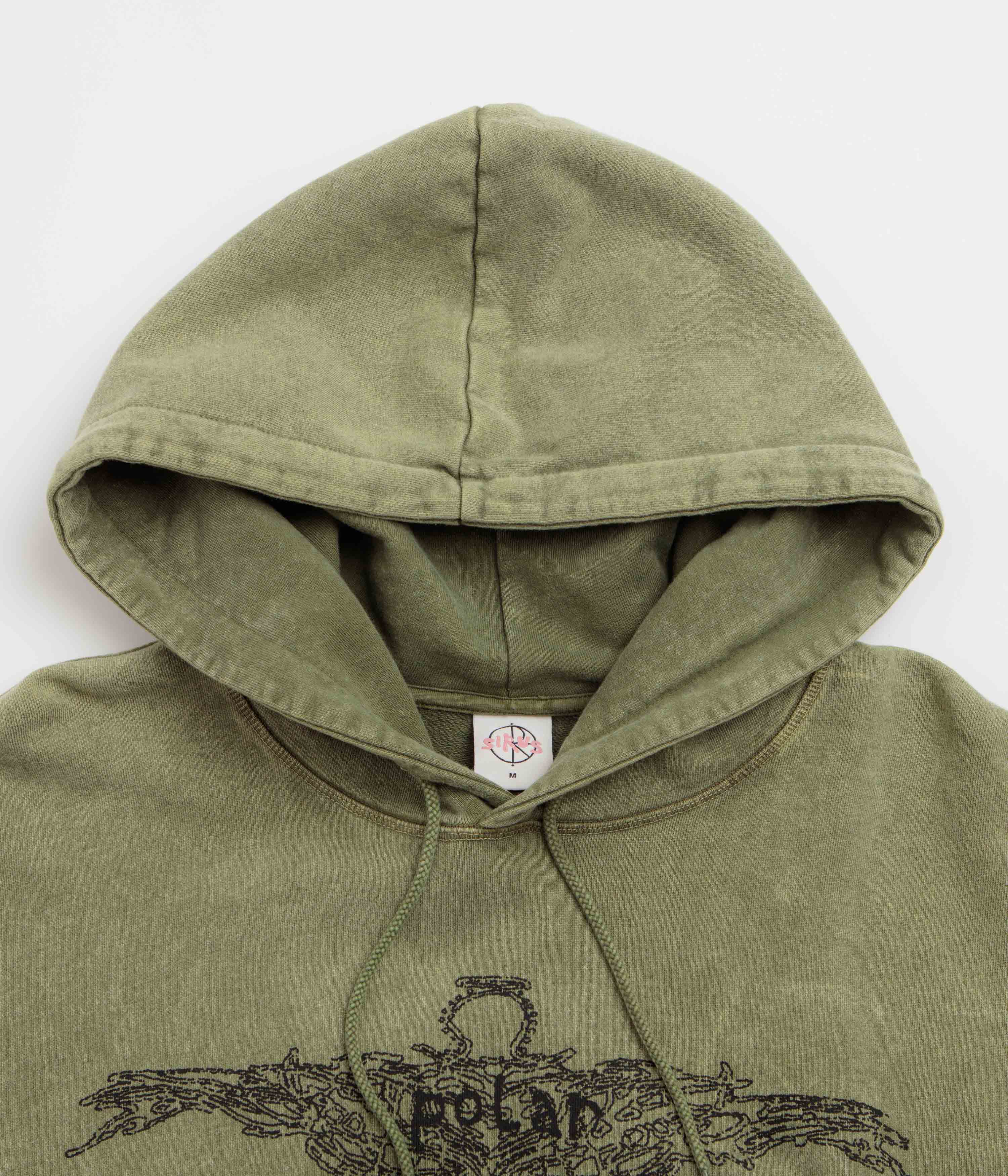Polar Soul Acid Frank Hoodie - Army Green