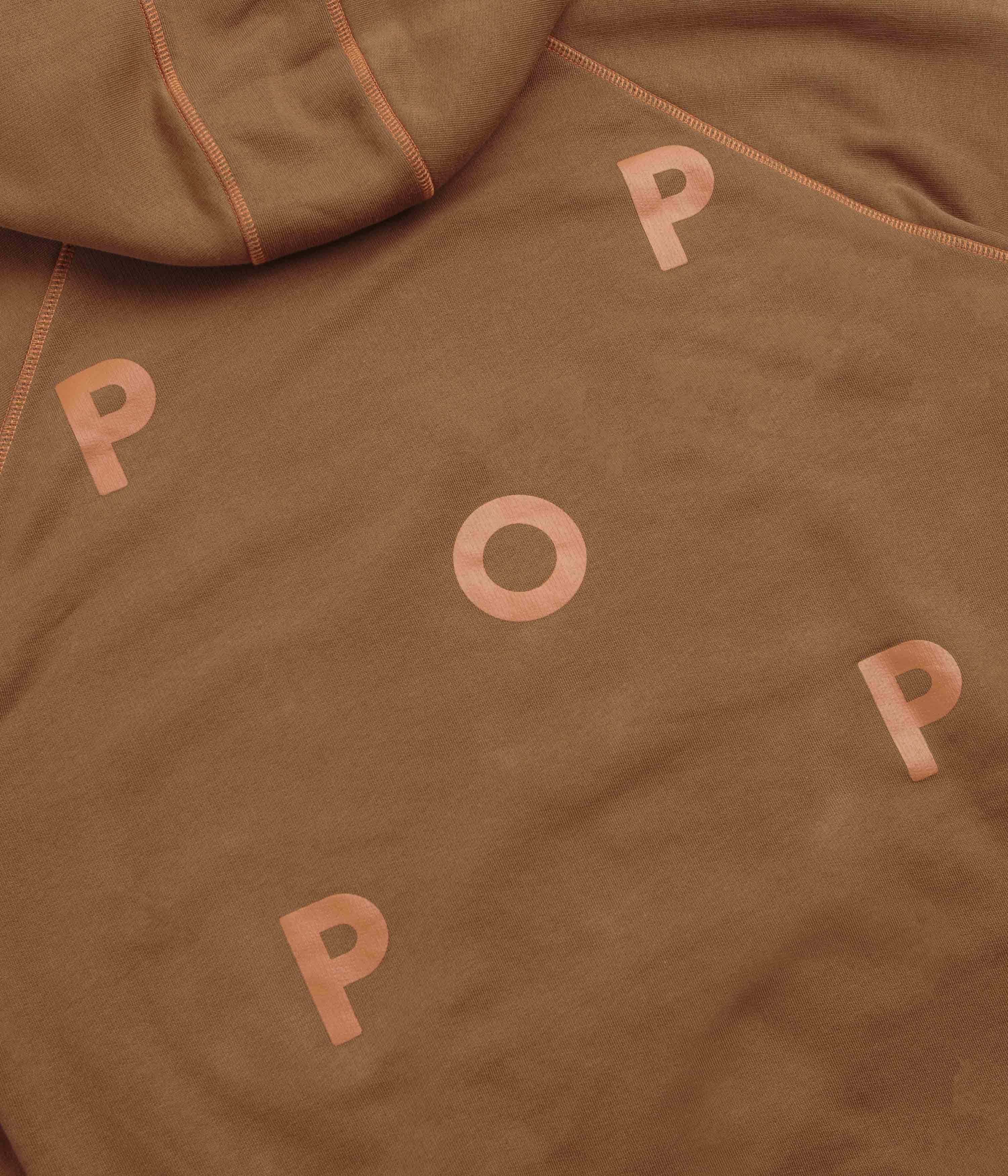 Pop Trading Company Logo Hoodie - Bison