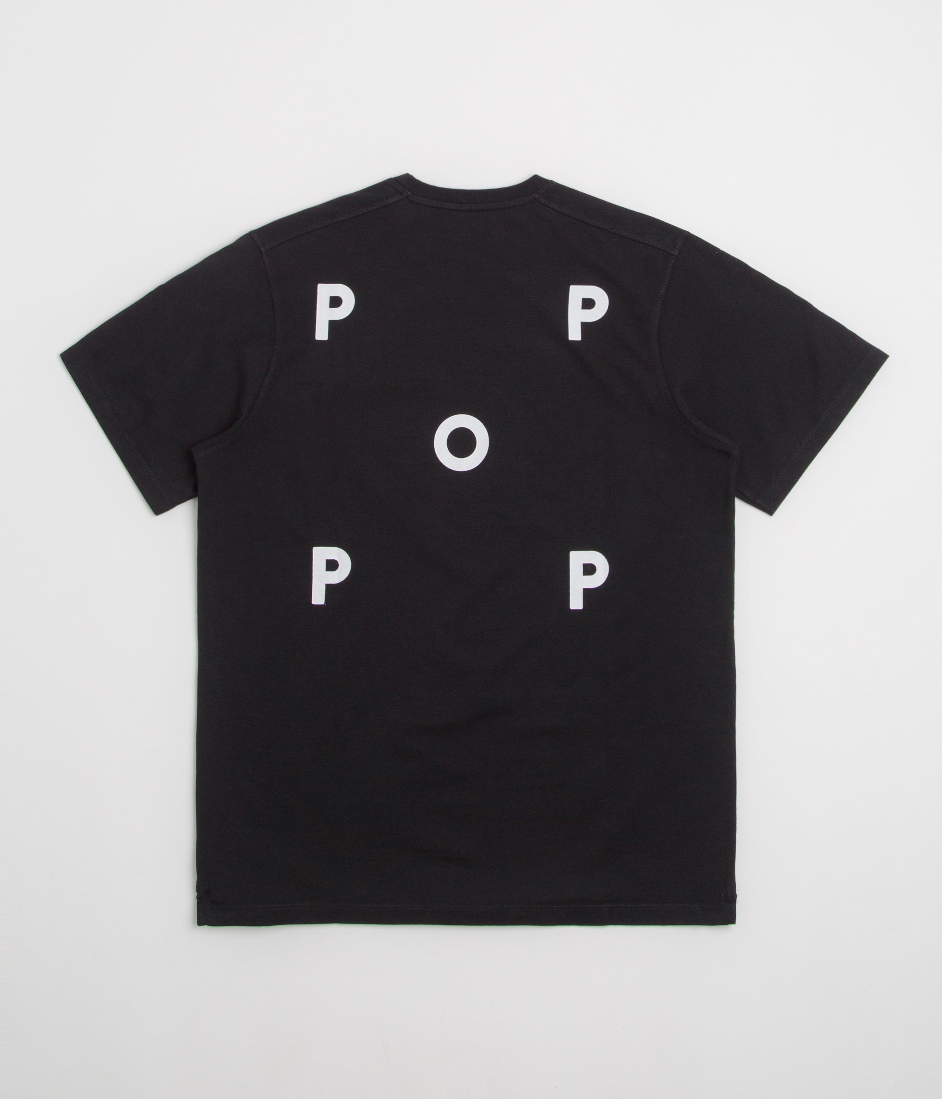 Pop Trading Company Logo T-Shirt - Black / White