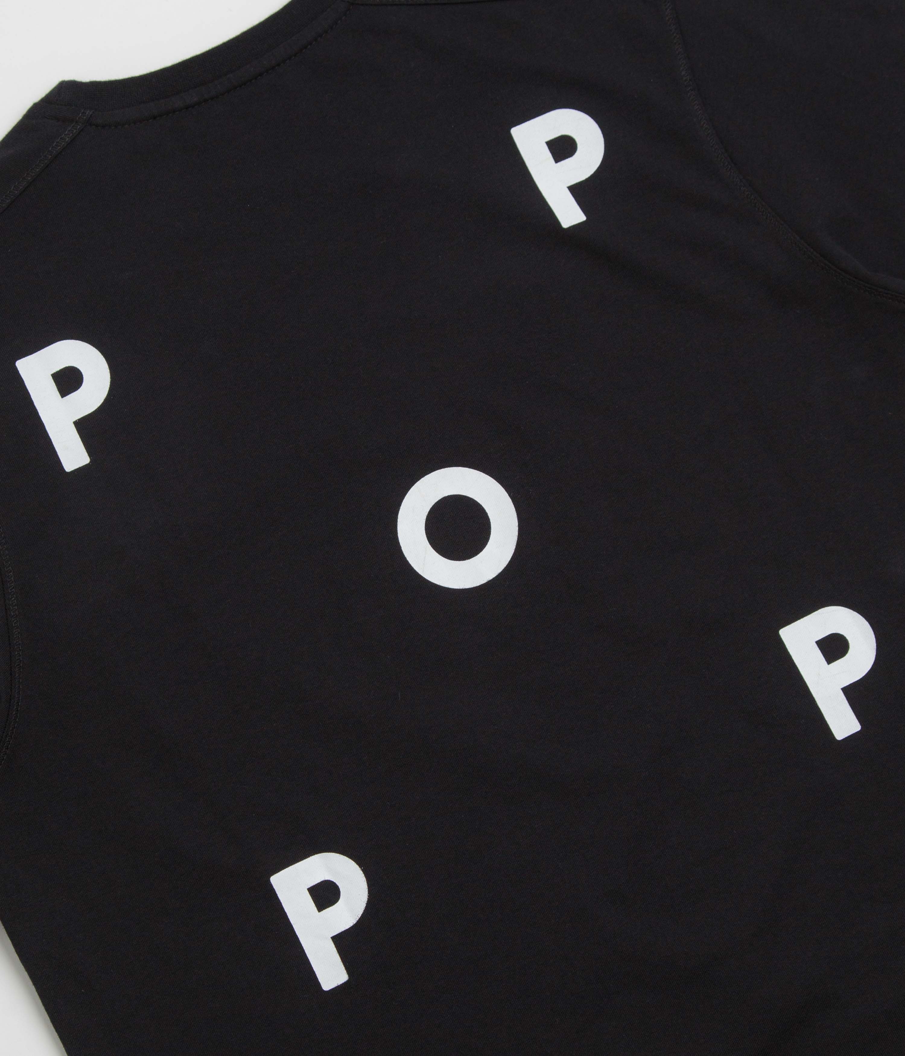 Pop Trading Company Logo T-Shirt - Black / White