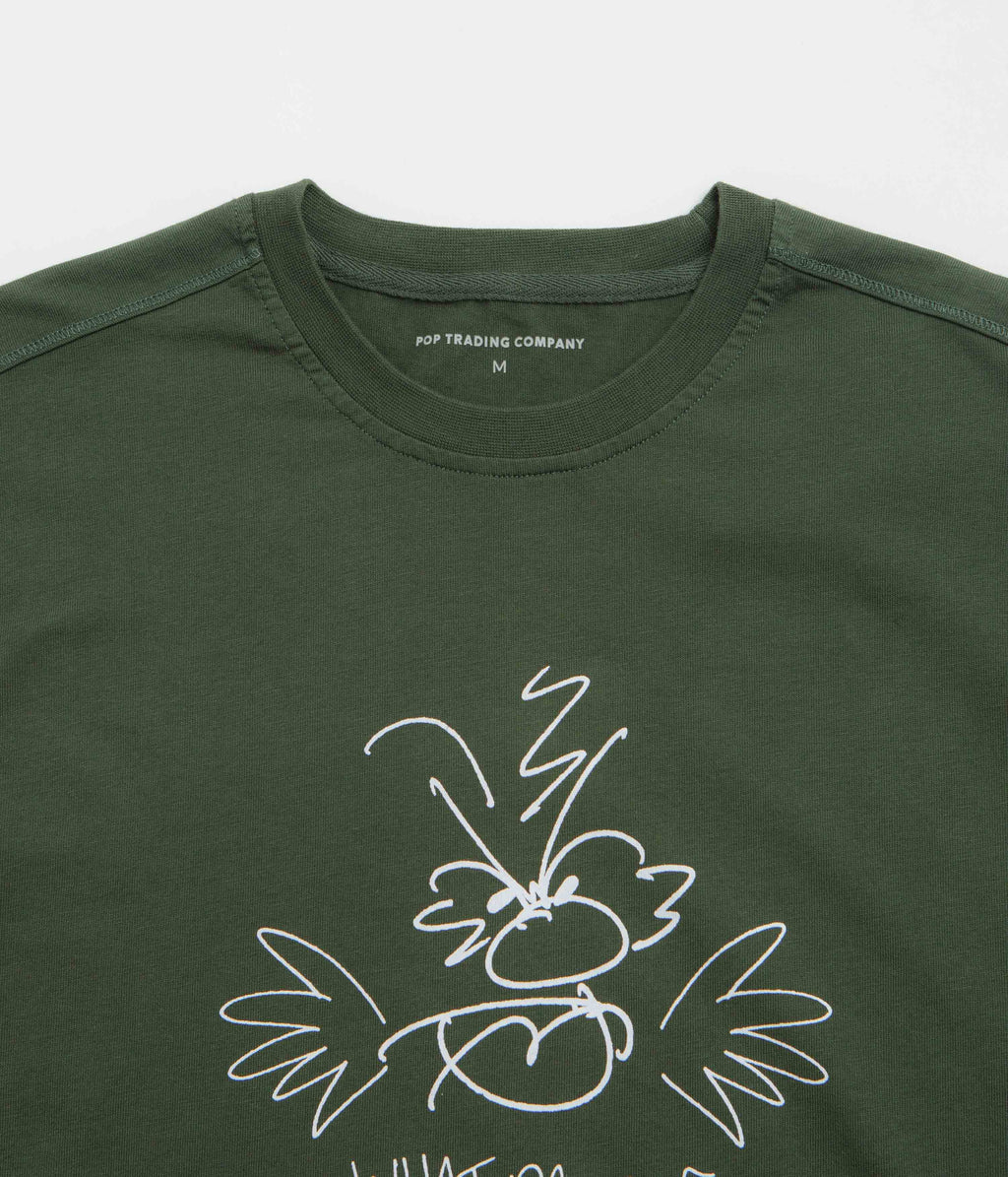 Pop Trading Company Understand T-Shirt - Duffel Green