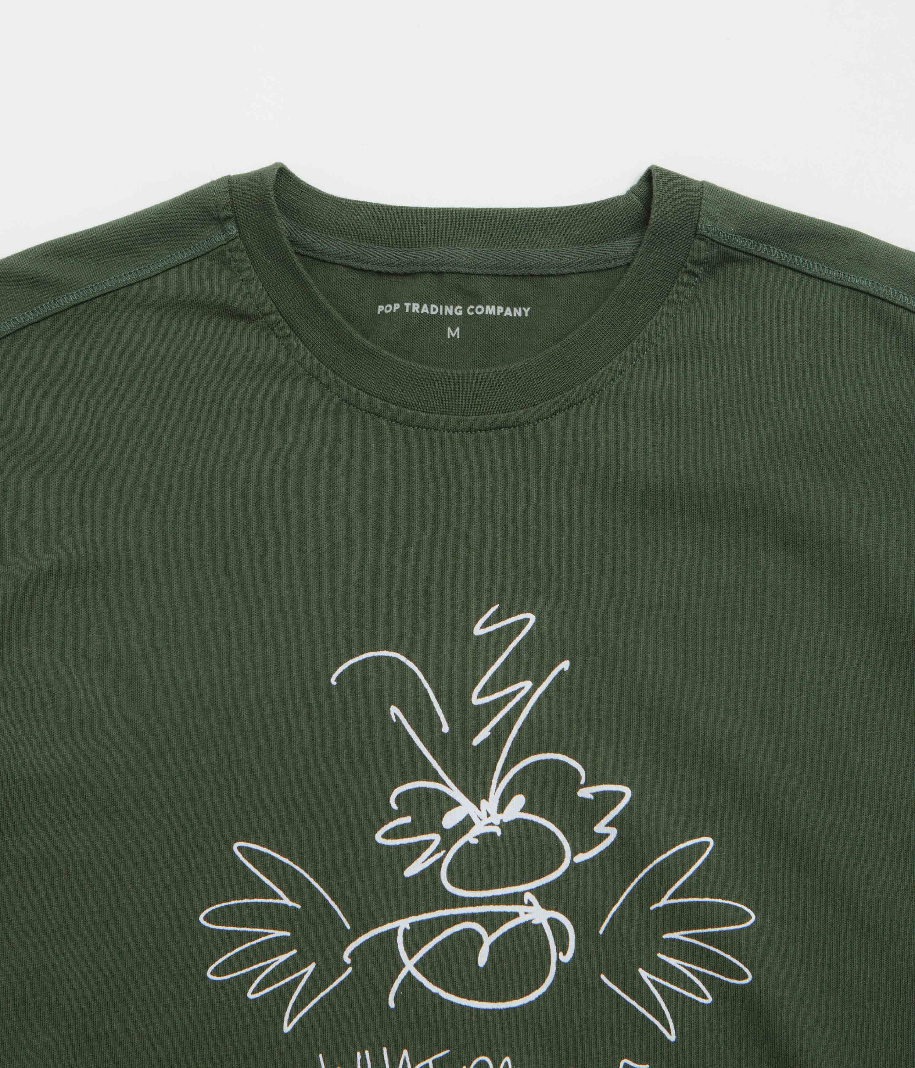 Pop Trading Company Understand T-Shirt - Duffel Green