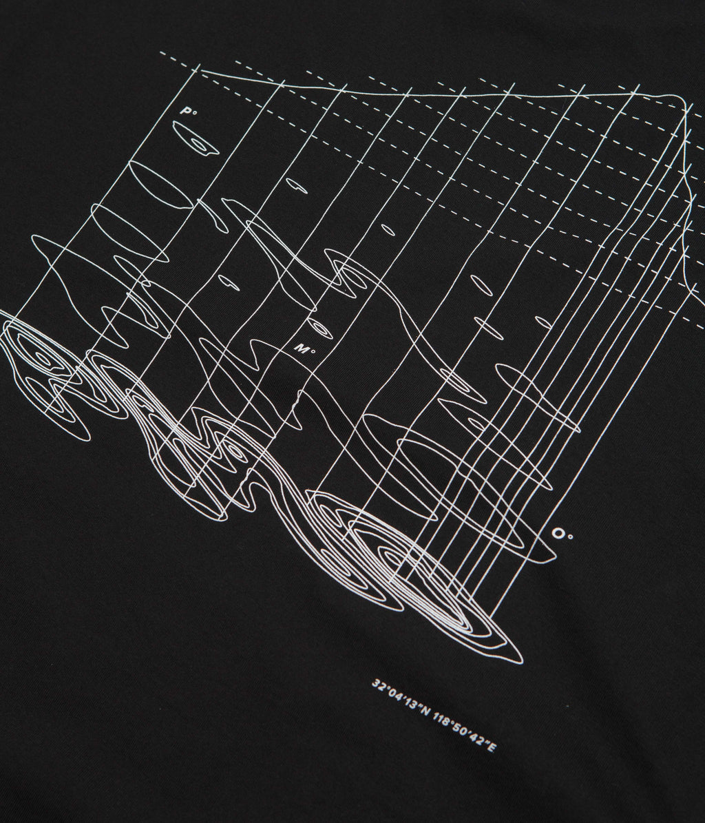 Purple Mountain Observatory Map Projections Long Sleeve T-Shirt - Black