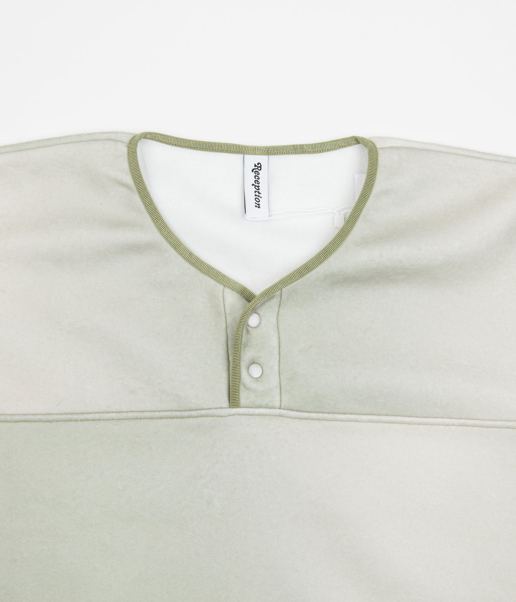 Reception Gradient Snap Neck Sweatshirt - Smoke Green