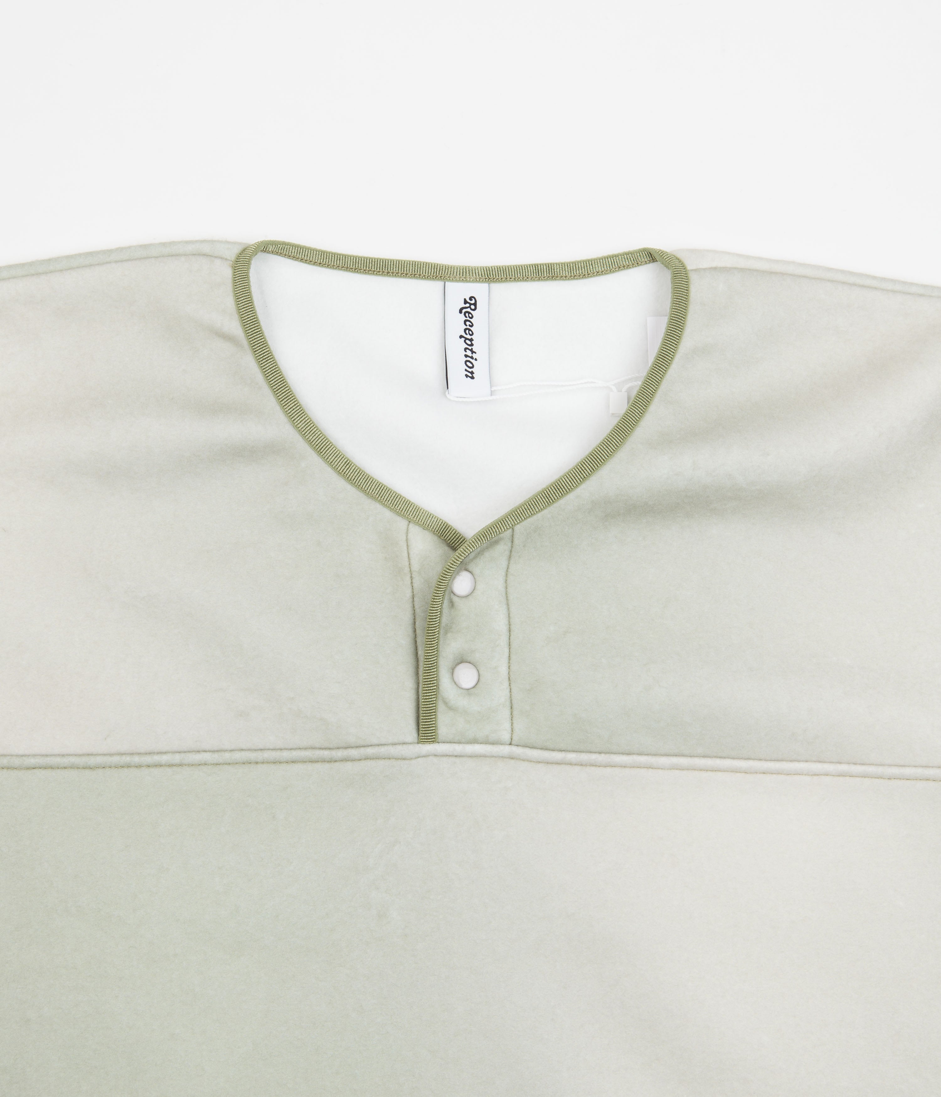 Reception Gradient Snap Neck Sweatshirt - Smoke Green