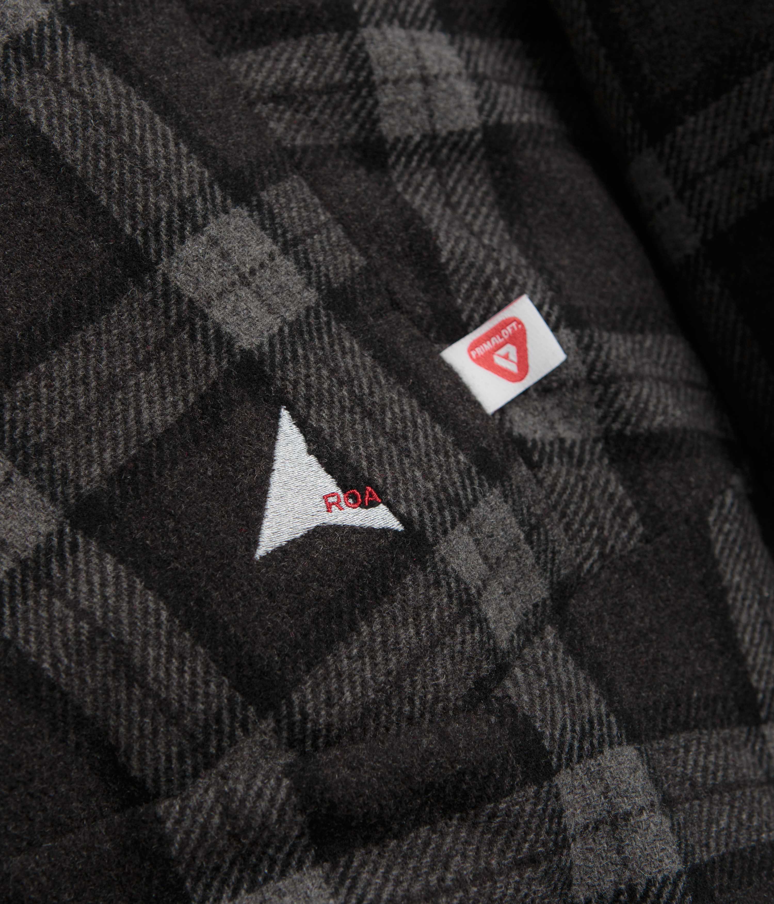 ROA Logger Primaloft Checked Jacket - Anthracite