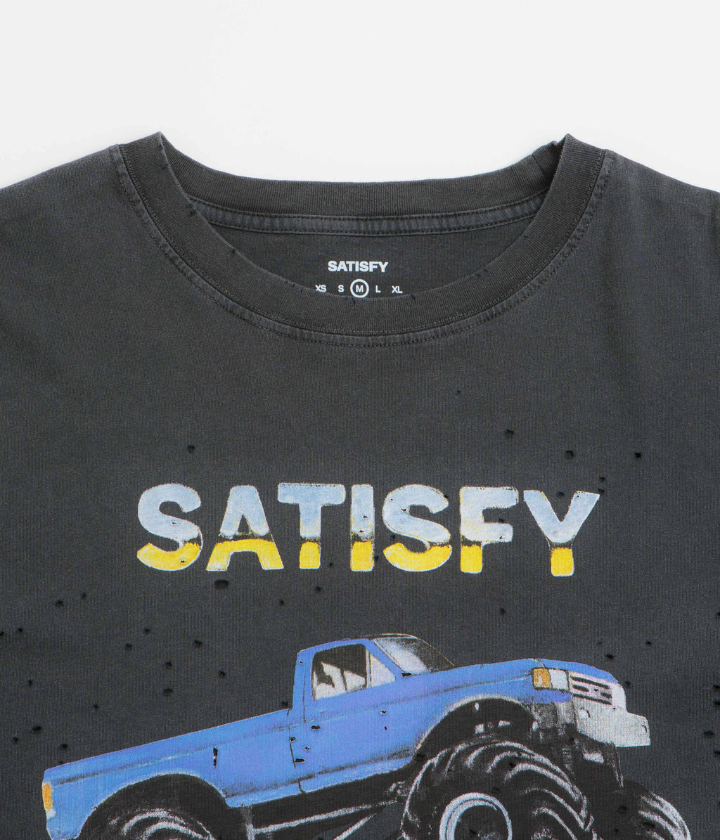 Satisfy MothTech Monster Truck T-Shirt - Aged Black
