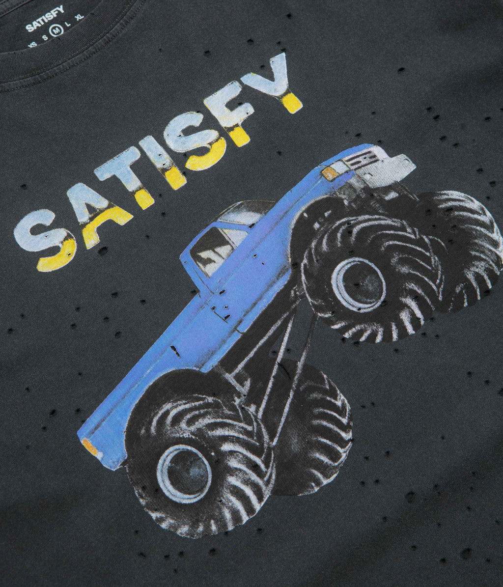 Satisfy MothTech Monster Truck T-Shirt - Aged Black