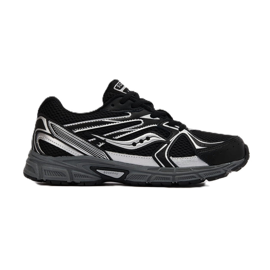Saucony Ride Millenium Black Metallic Silver Gs