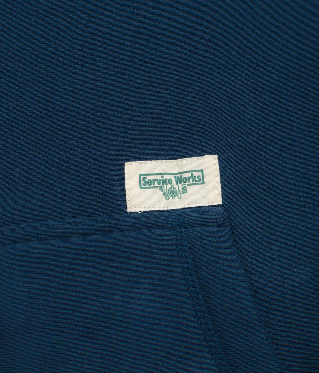 Service Works Contrast Stitch Hoodie - Navy