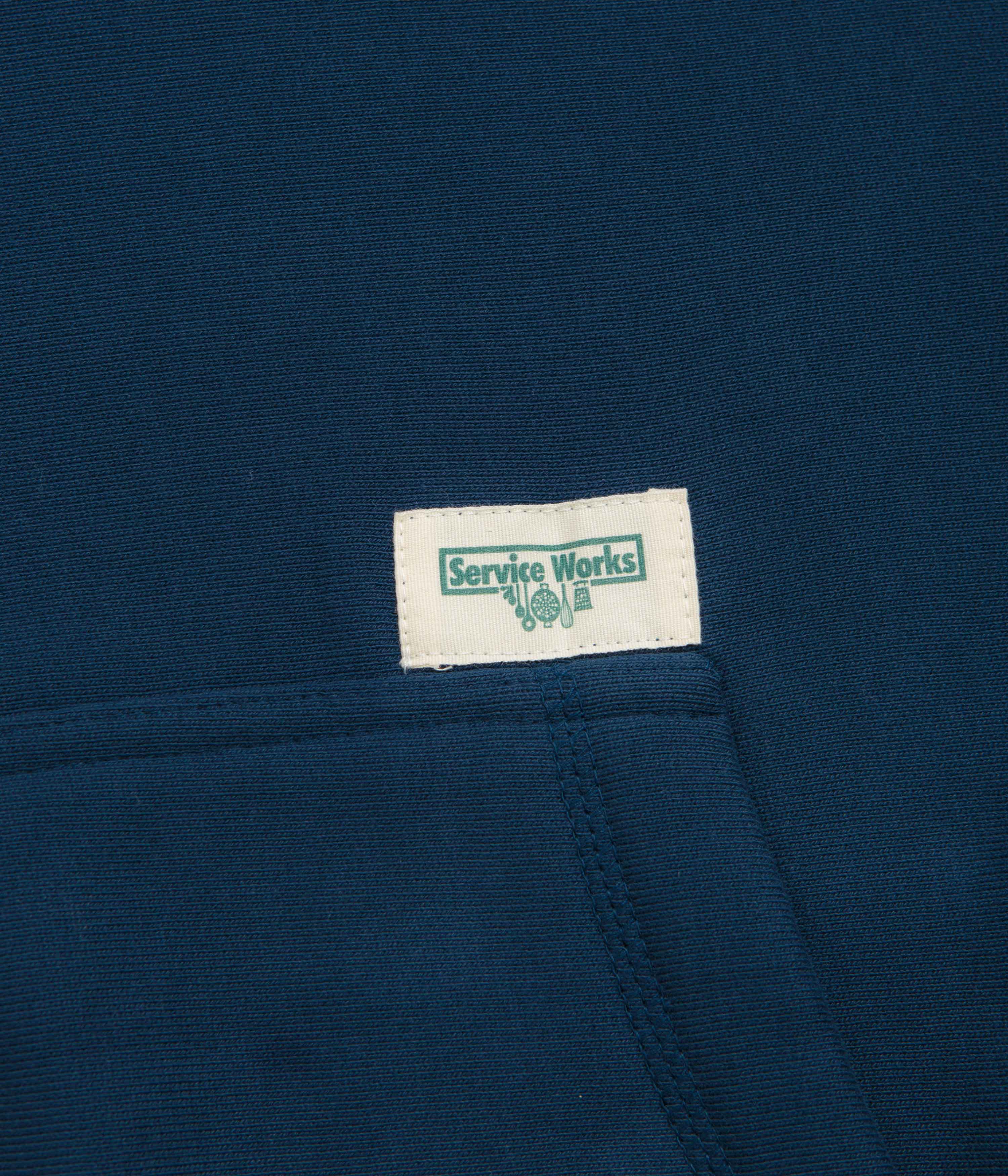 Service Works Contrast Stitch Hoodie - Navy