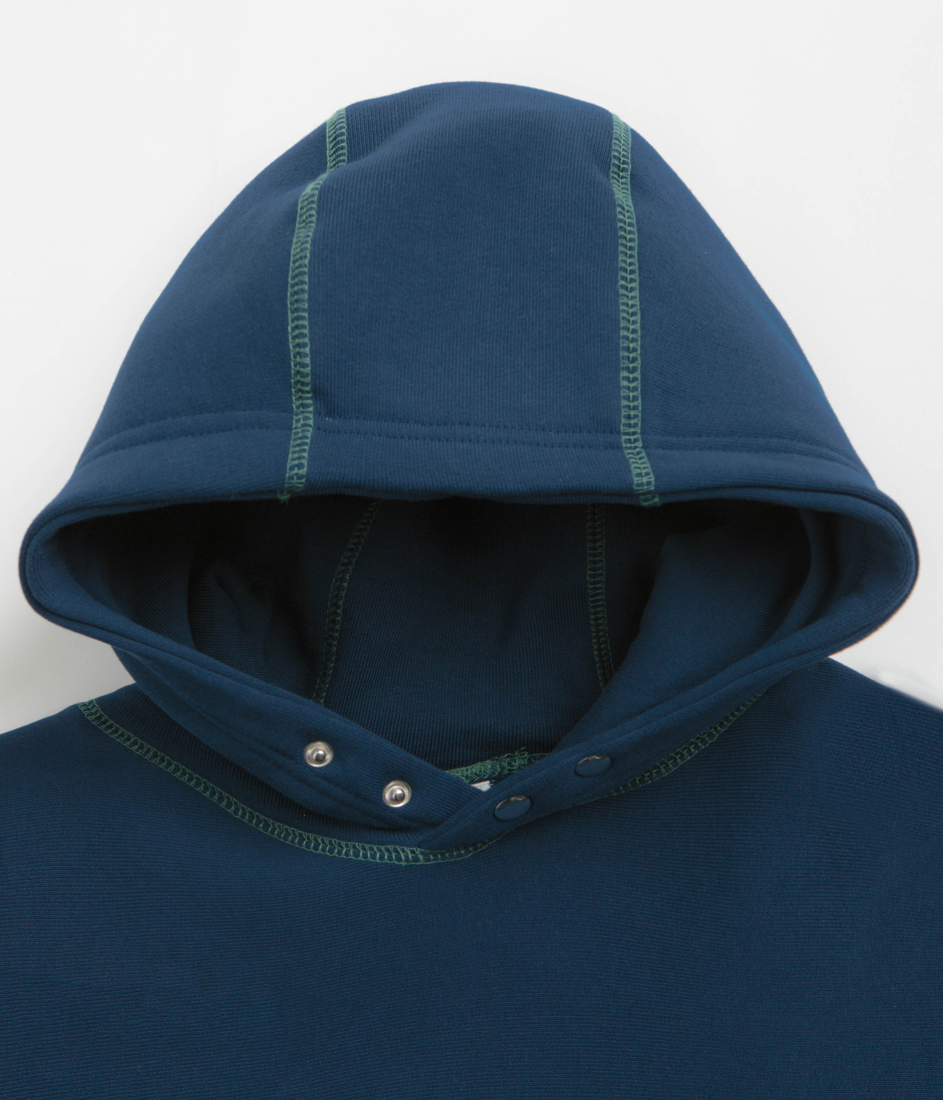 Service Works Contrast Stitch Hoodie - Navy