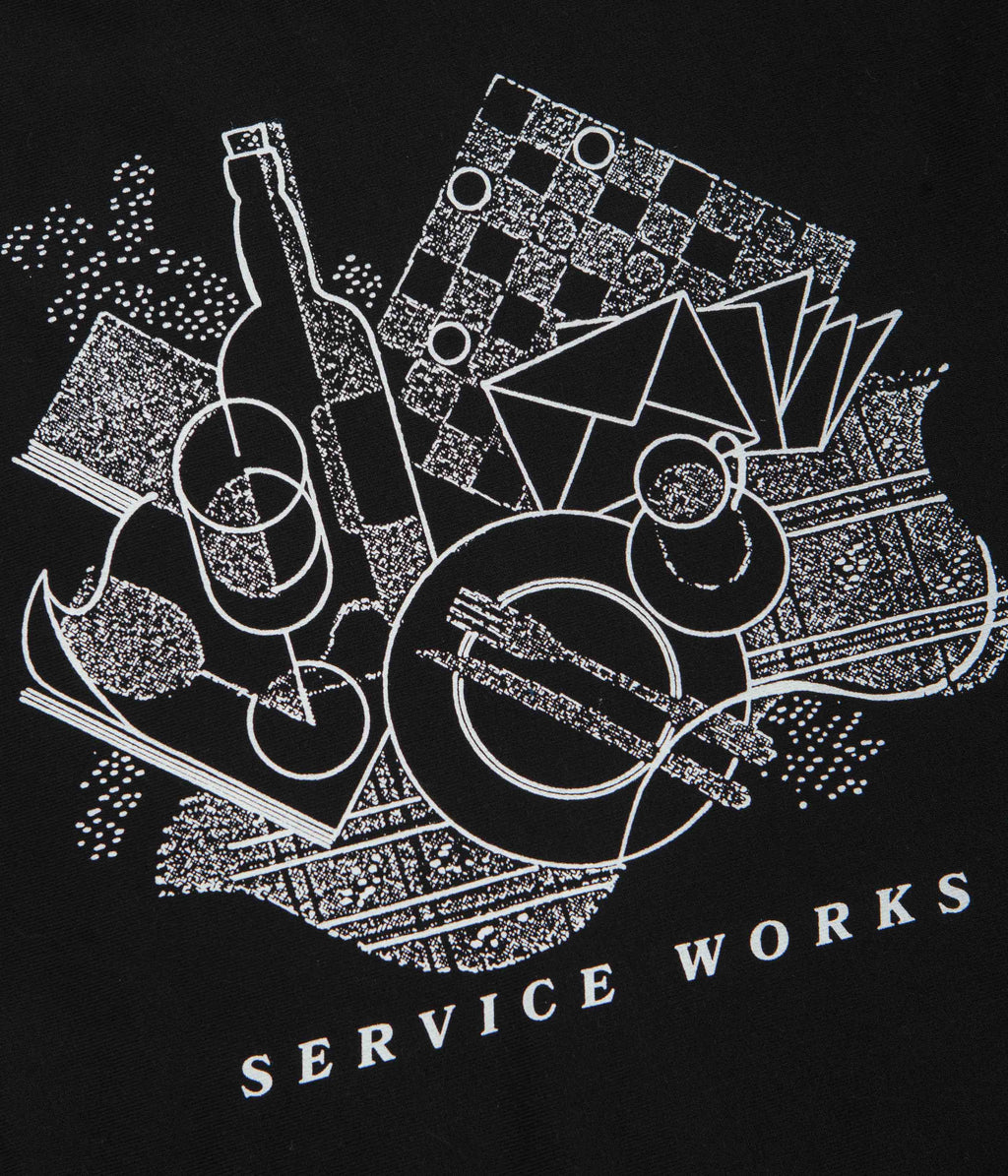 Service Works Frequent Flyer Crewneck Sweatshirt - Black