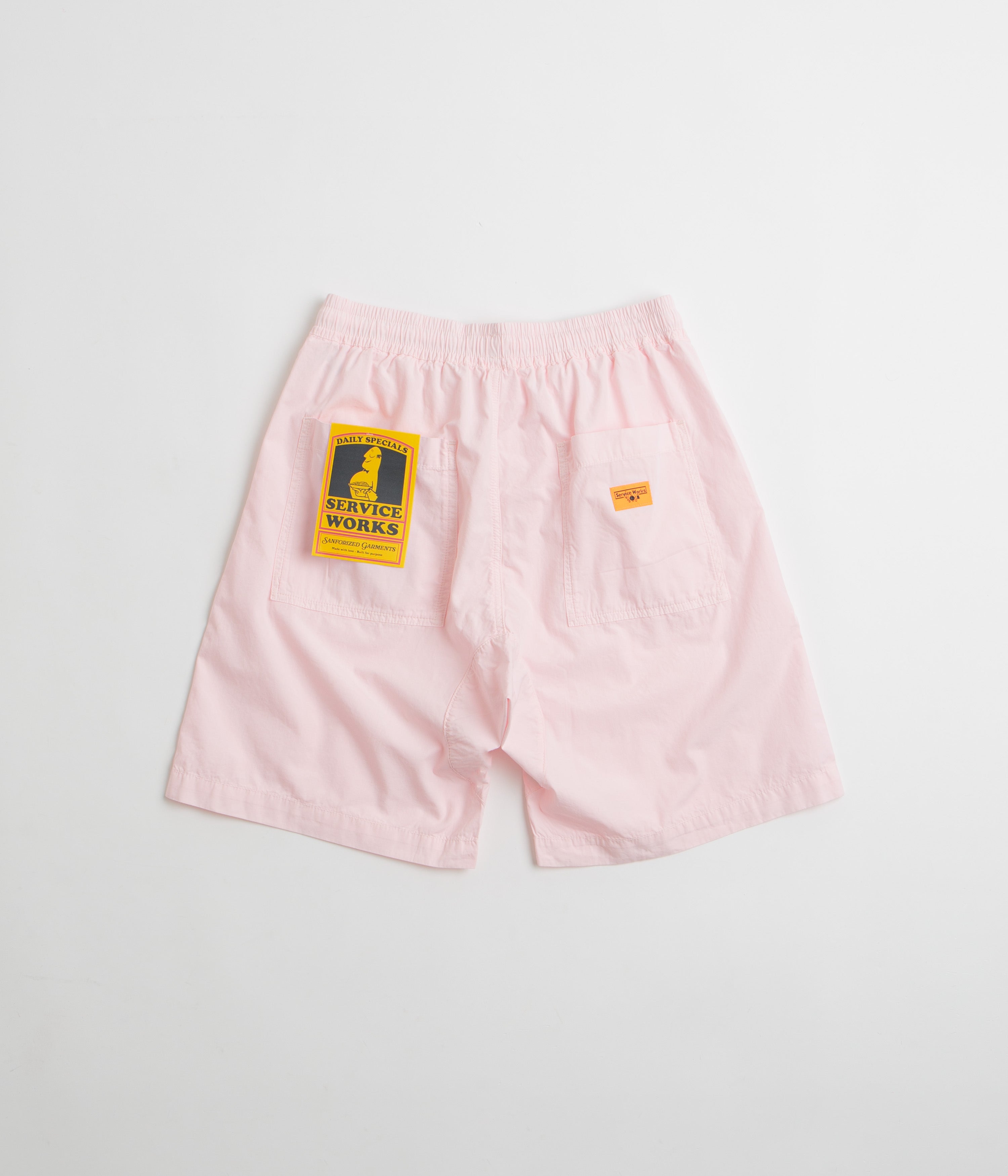 Service Works Poplin Chef Shorts - Dusty Pink