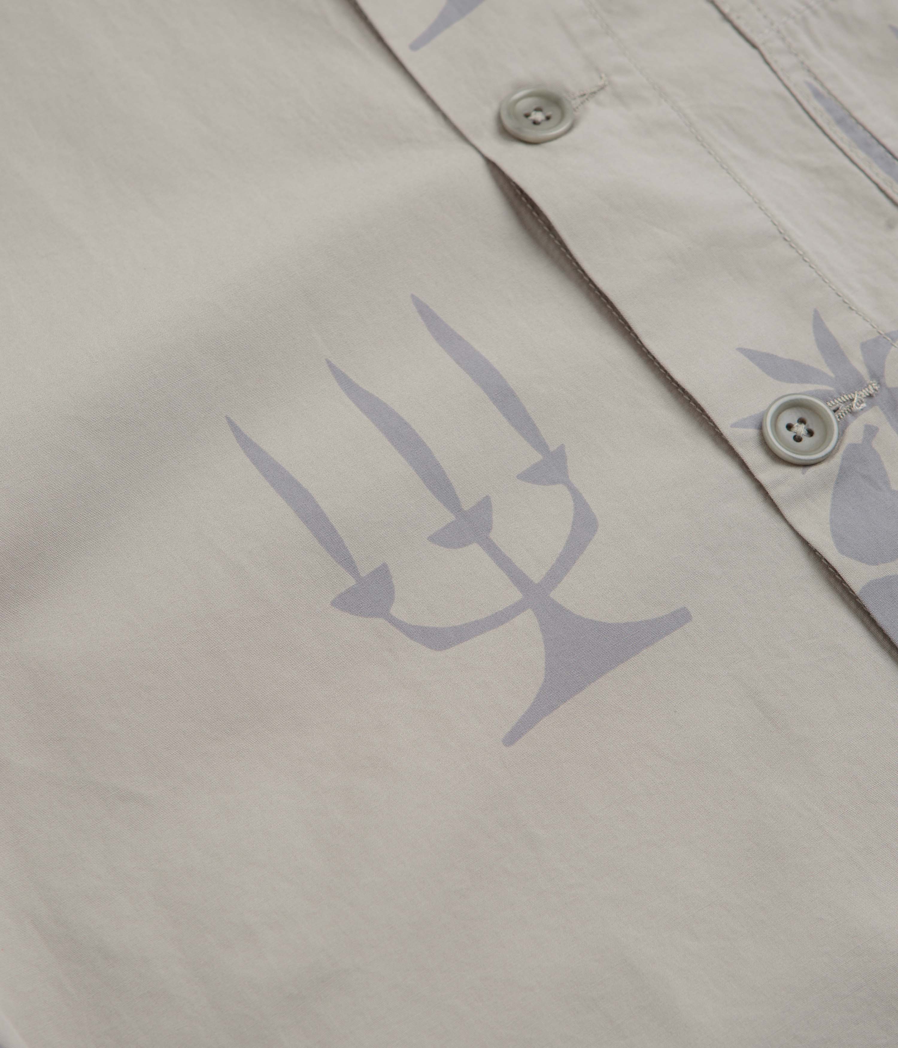 Service Works Poplin Printed Chore Shirt - Stone