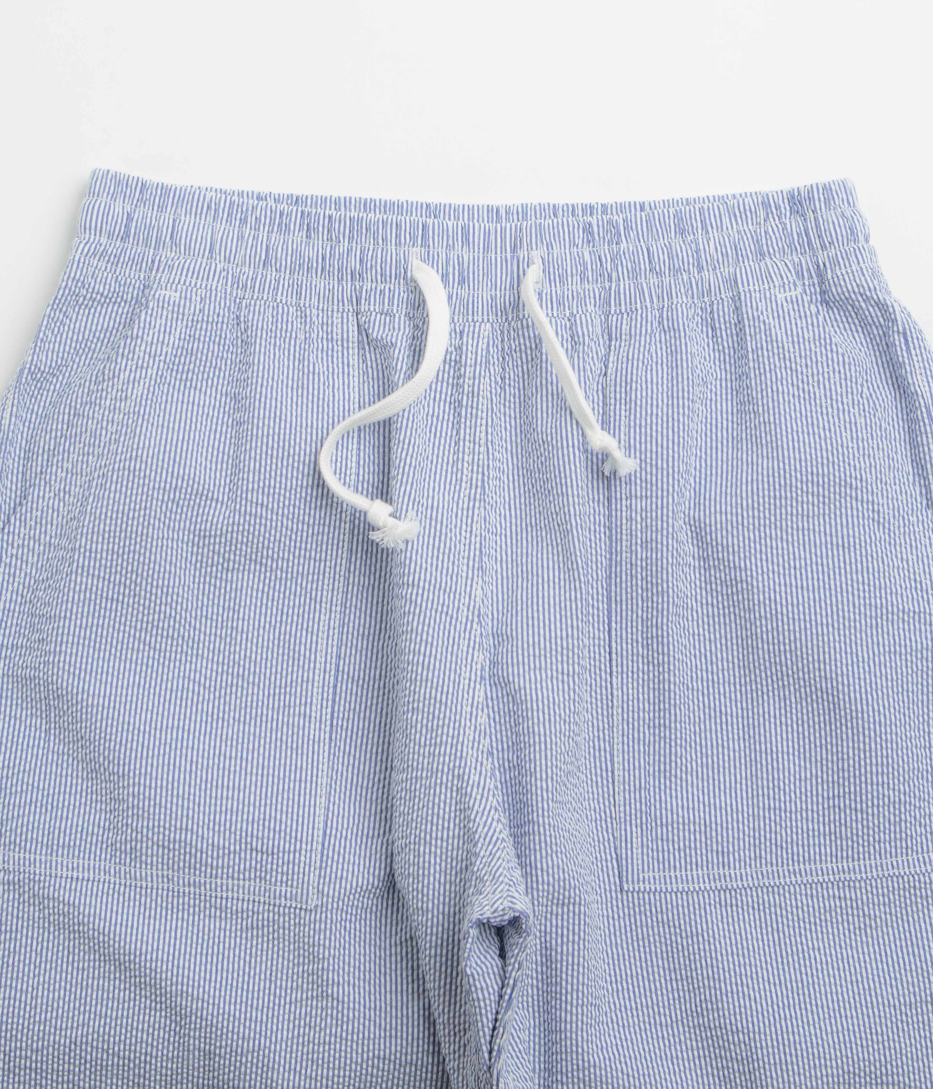 Service Works Seersucker Chef Pants - Navy Stripe