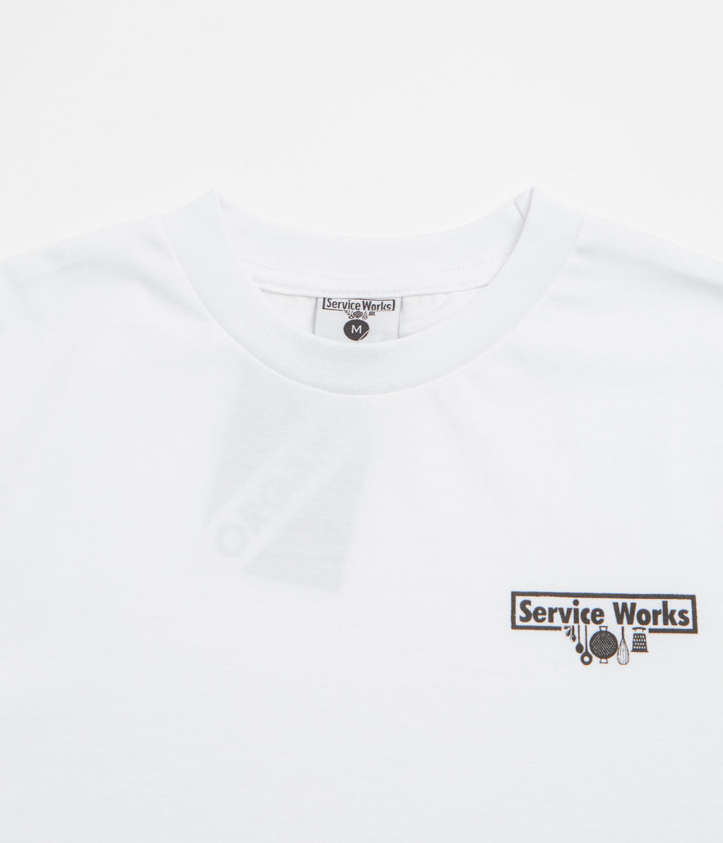 Service Works Trademark T-Shirt - White / Black