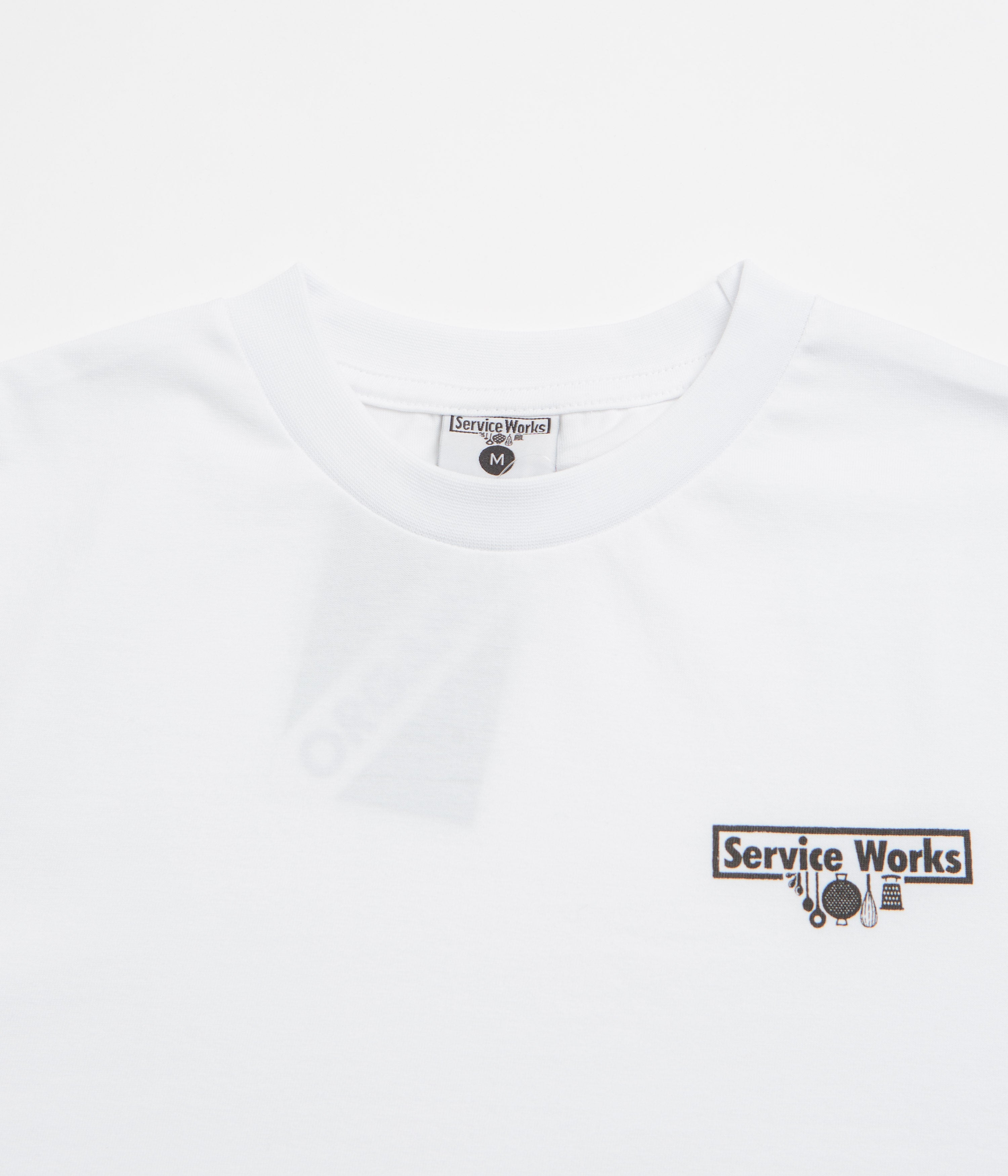 Service Works Trademark T-Shirt - White / Black