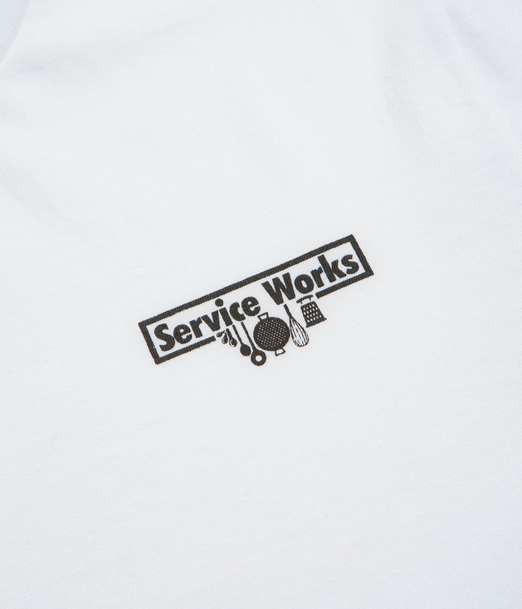 Service Works Trademark T-Shirt - White / Black