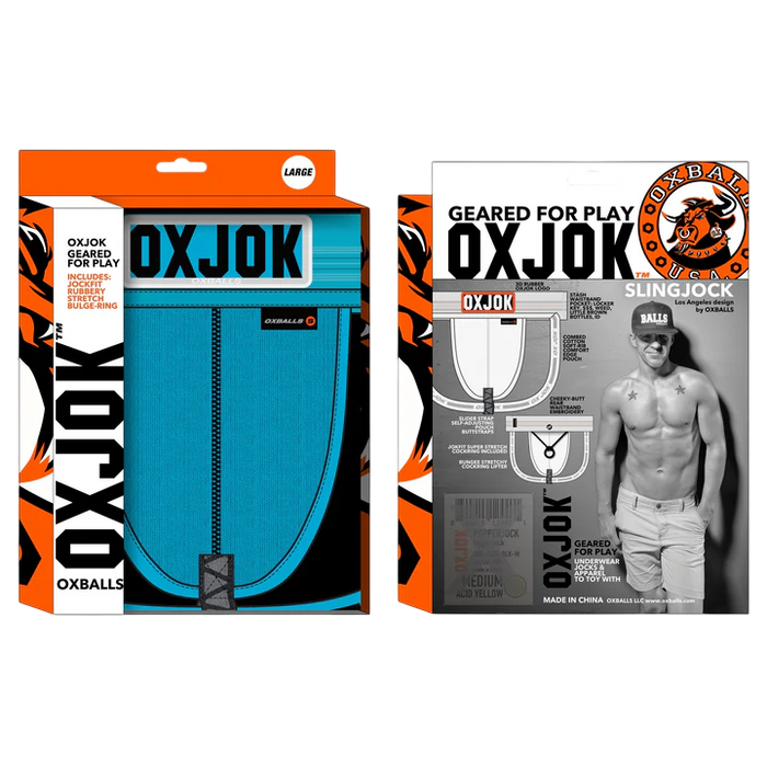 SLINGJOCK, upthrust slider-strap jock, POOL, X-LARGE