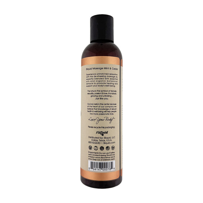 Sliquid Massage Oil Mint & Cedar