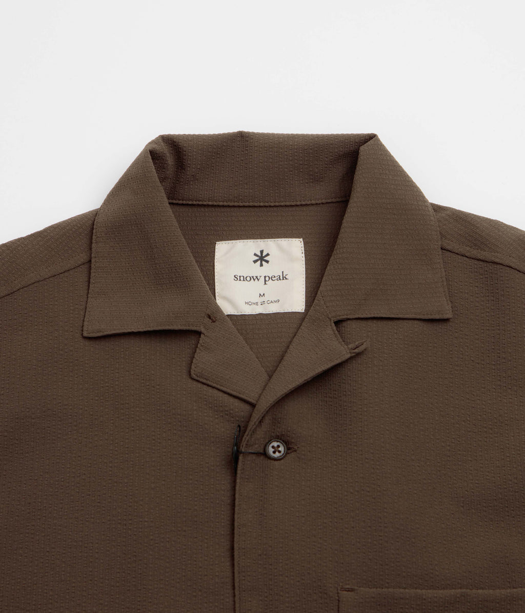 Snow Peak Airo Short Sleeve Shirt - Brown