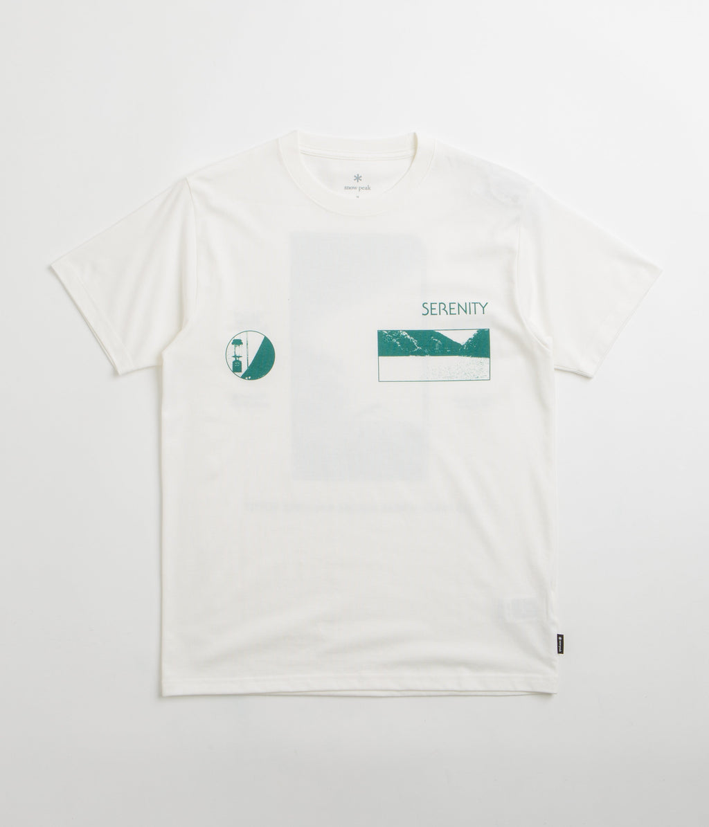 Snow Peak CF Landscape T-Shirt - Off White
