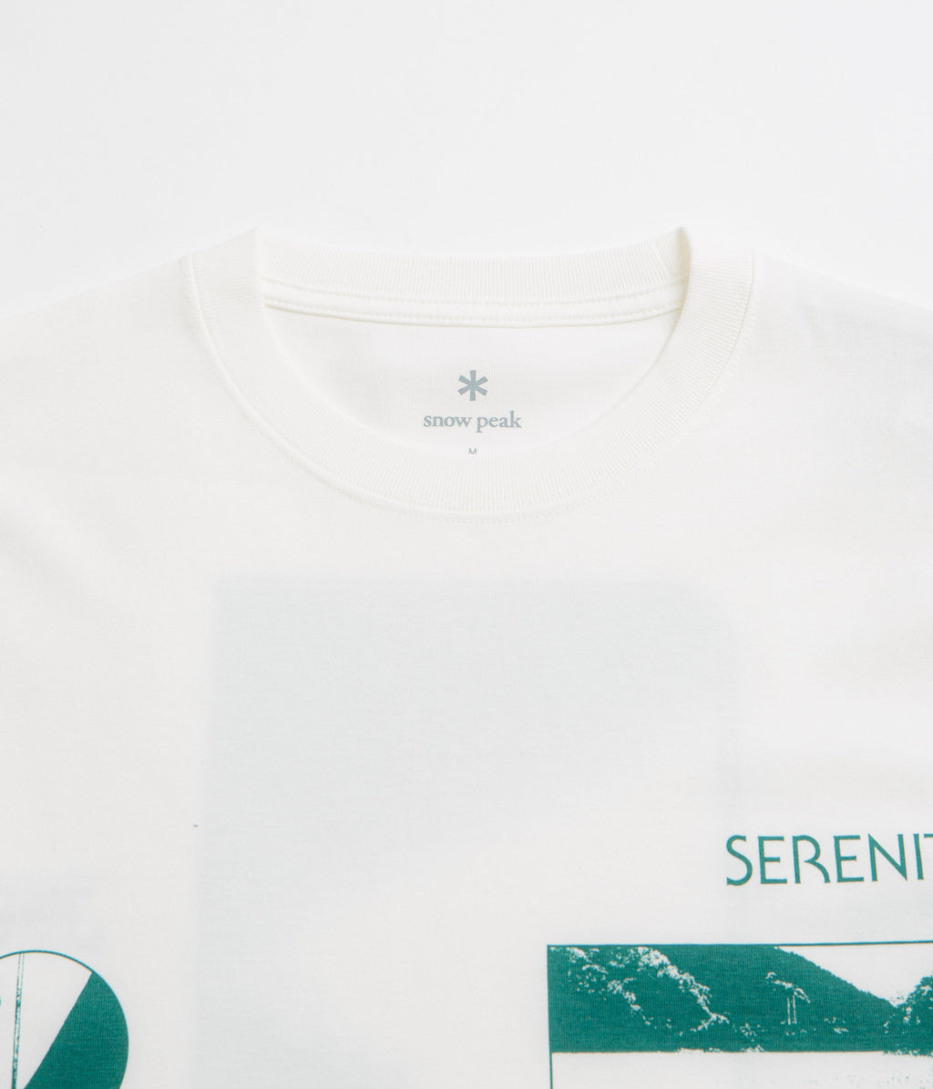 Snow Peak CF Landscape T-Shirt - Off White