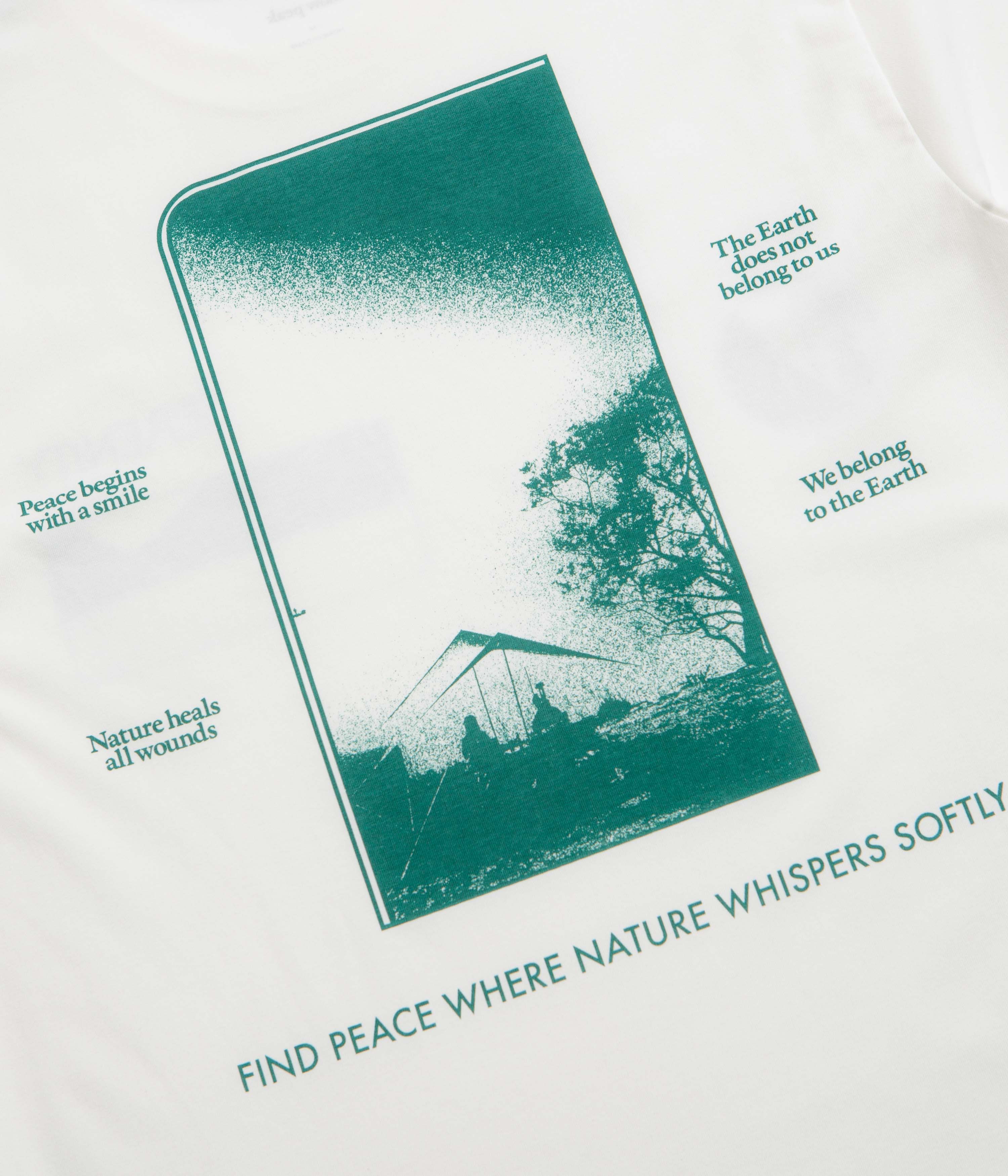Snow Peak CF Landscape T-Shirt - Off White