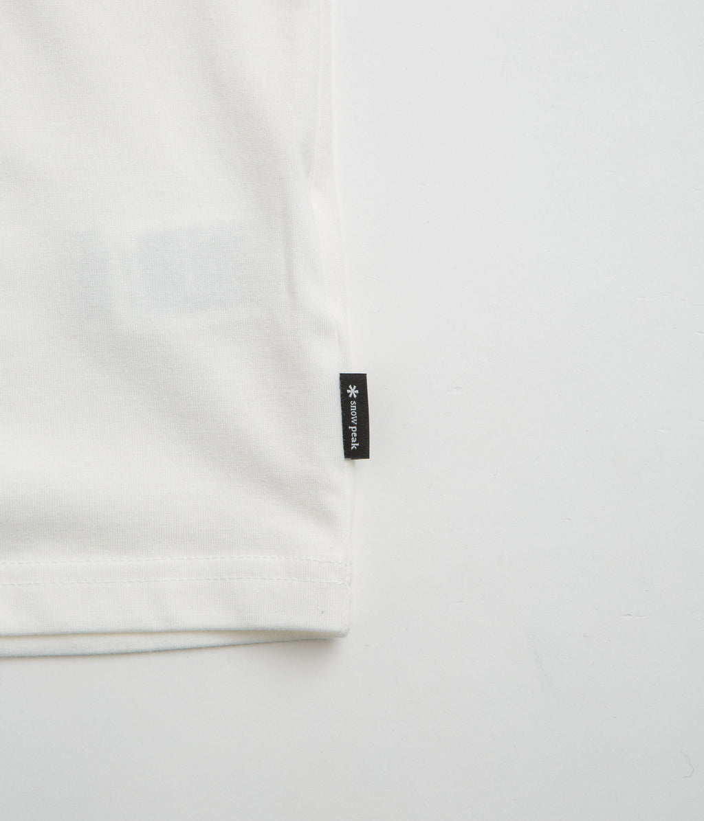 Snow Peak CF Landscape T-Shirt - Off White