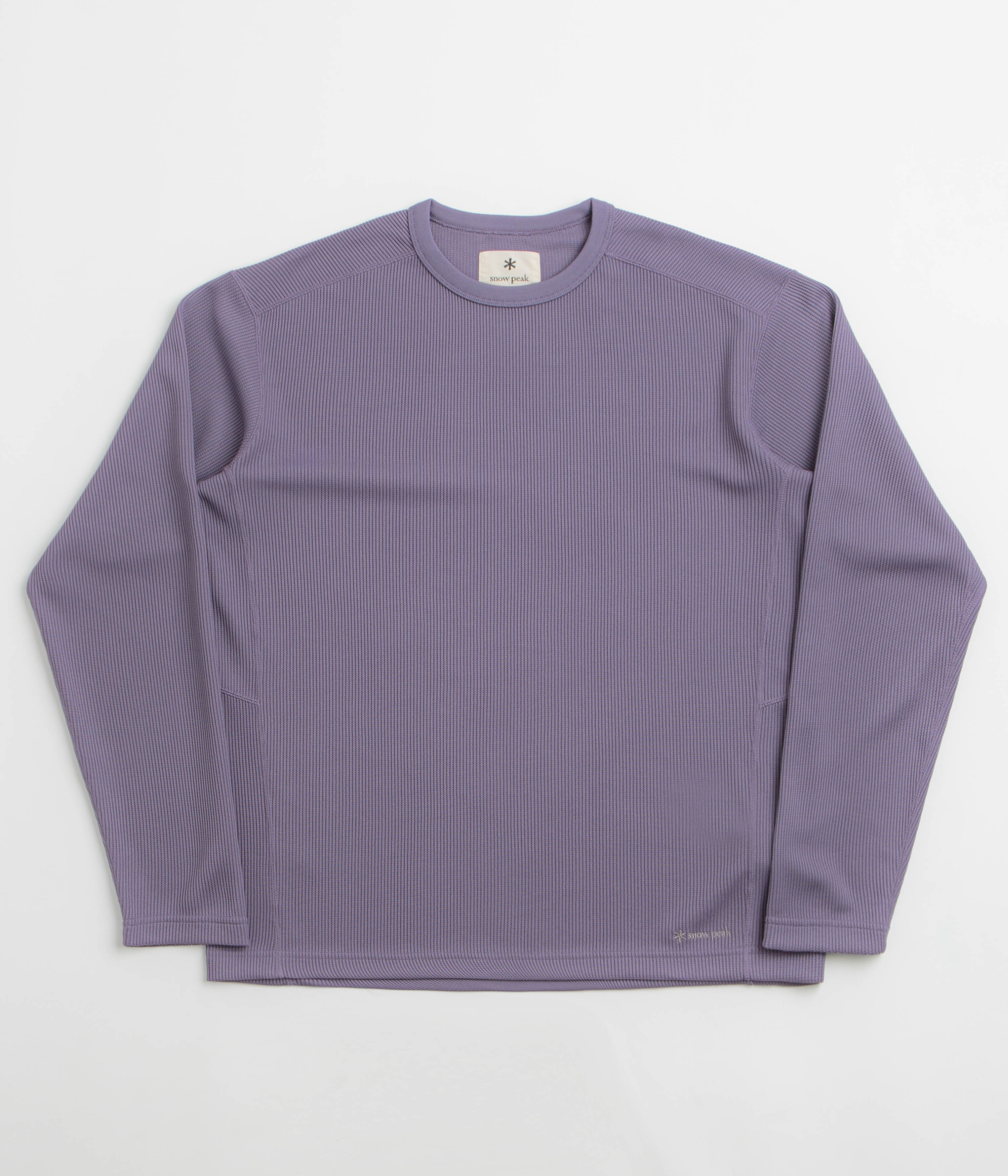 Snow Peak Dry Thermal Long Sleeve T-Shirt - Light Purple