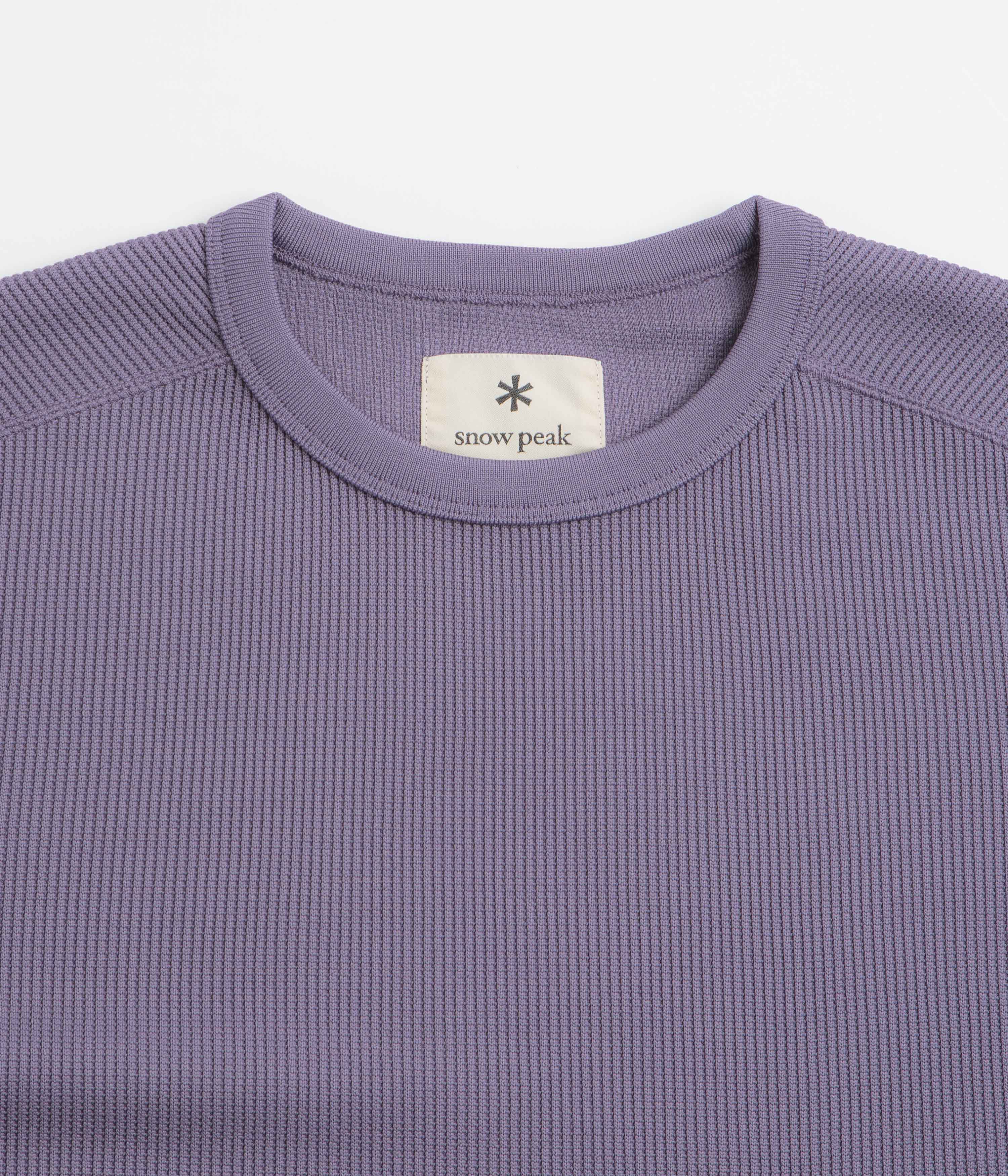 Snow Peak Dry Thermal Long Sleeve T-Shirt - Light Purple