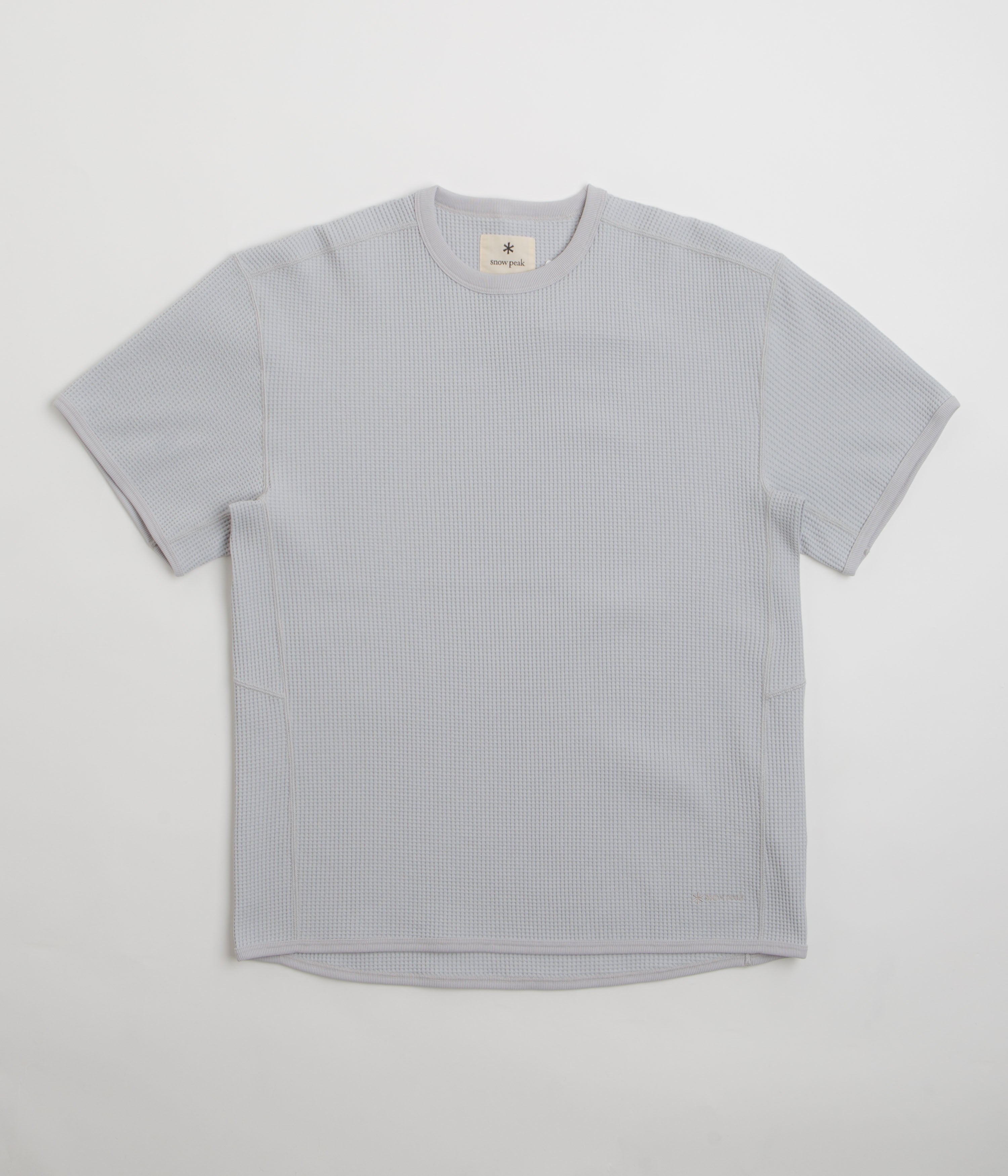 Snow Peak Dry Waffle T-Shirt - Light Grey