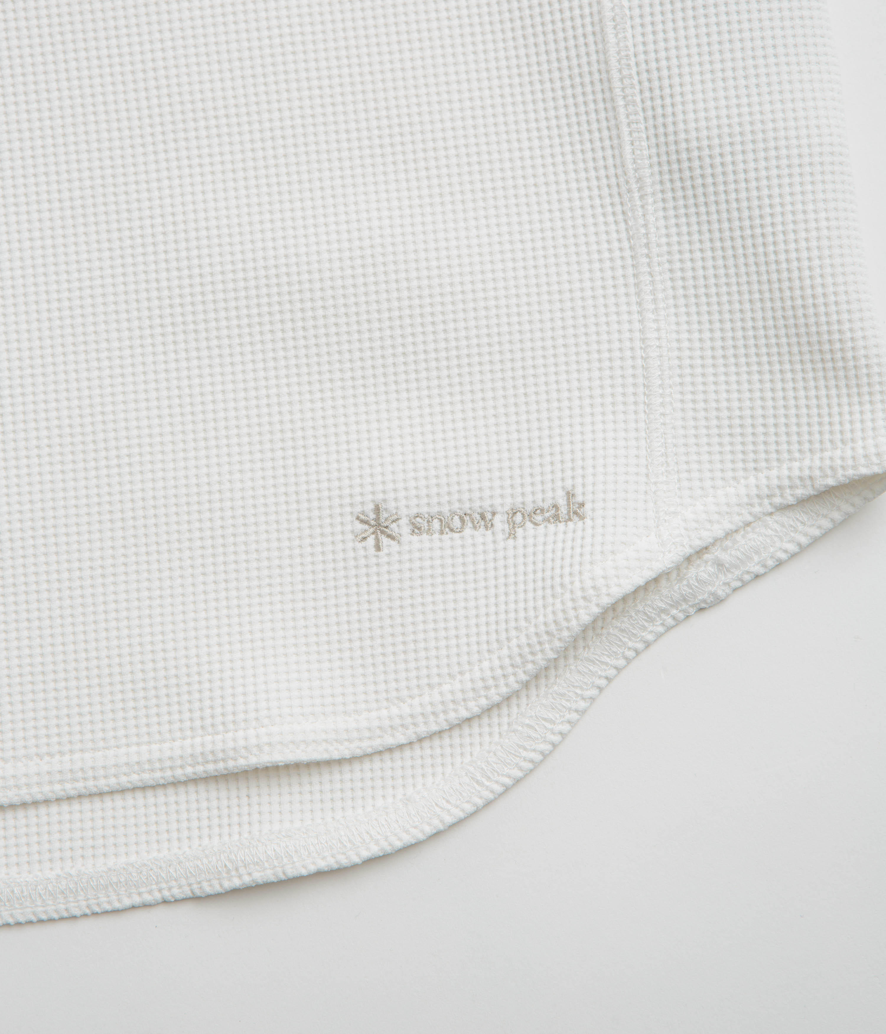 Snow Peak Dry Waffle T-Shirt - Off White