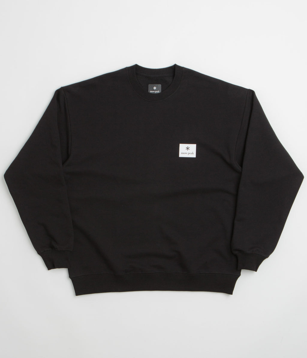 Snow Peak NSD Square Logo Sweatshirt - Black