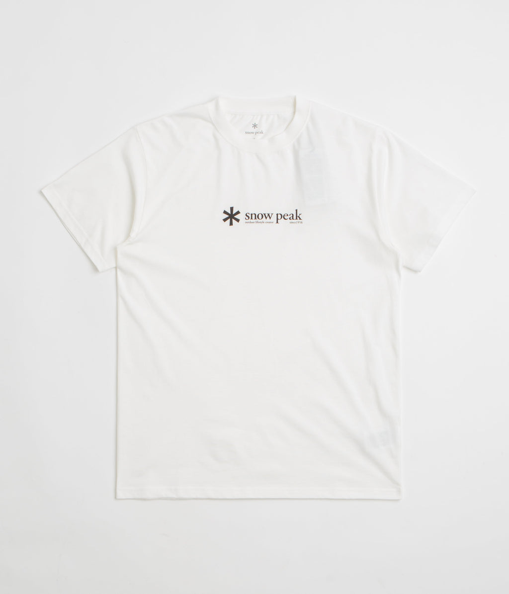 Snow Peak Soft Cotton Logo T-Shirt - White