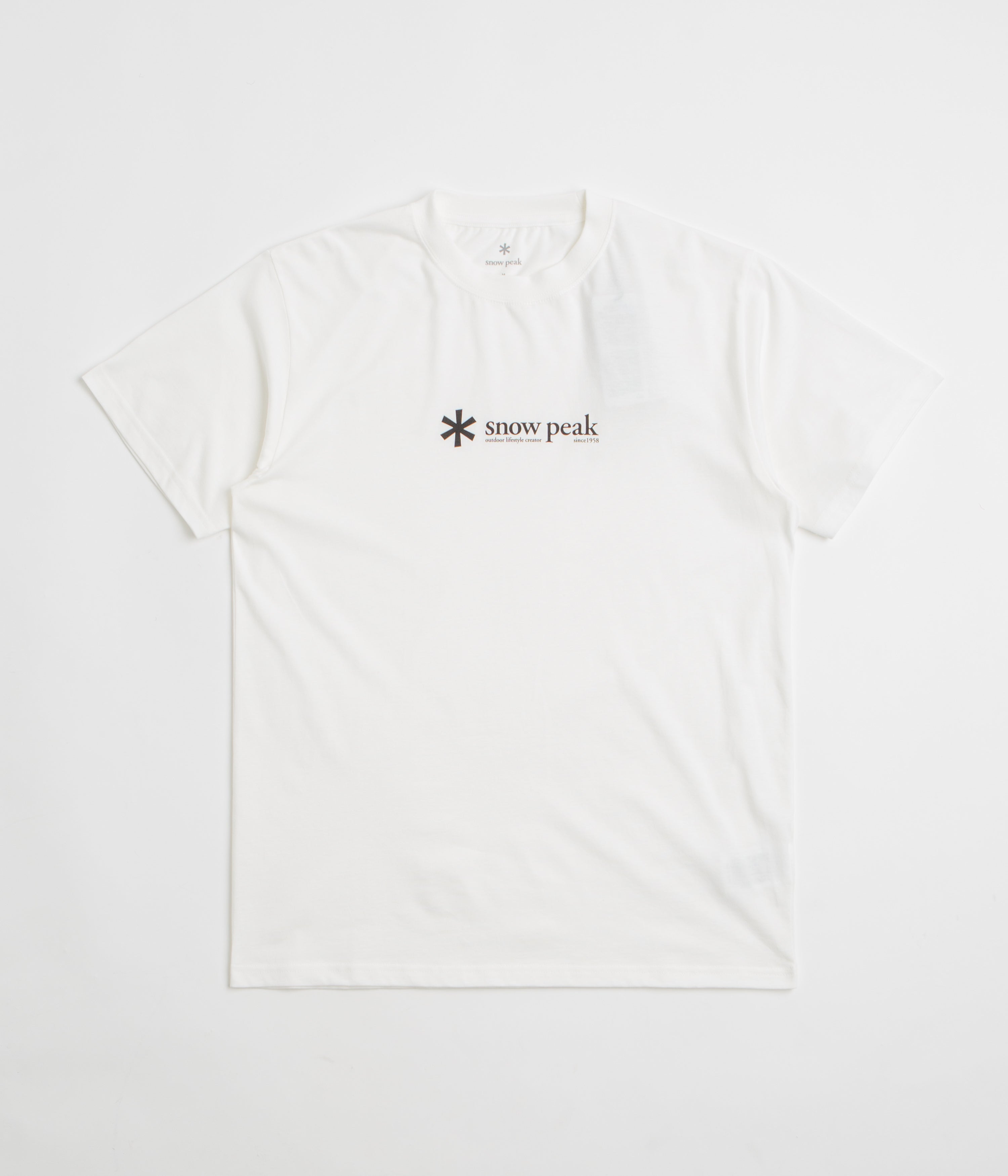 Snow Peak Soft Cotton Logo T-Shirt - White