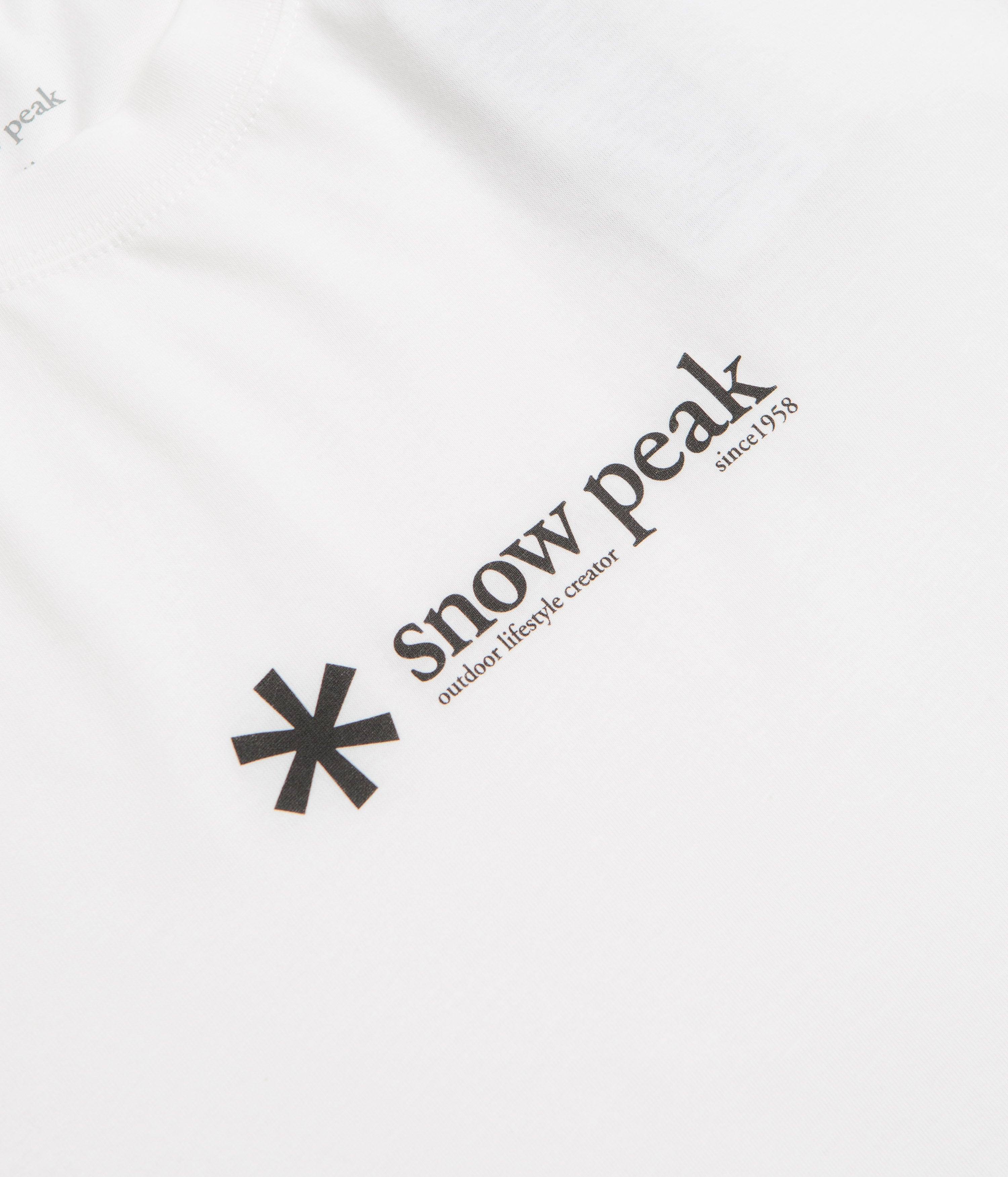 Snow Peak Soft Cotton Logo T-Shirt - White