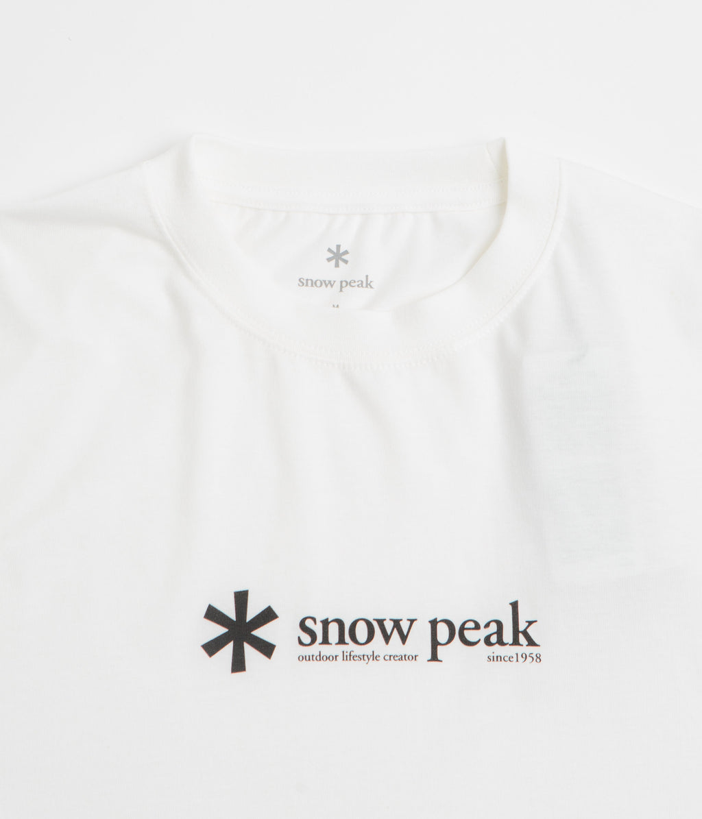 Snow Peak Soft Cotton Logo T-Shirt - White
