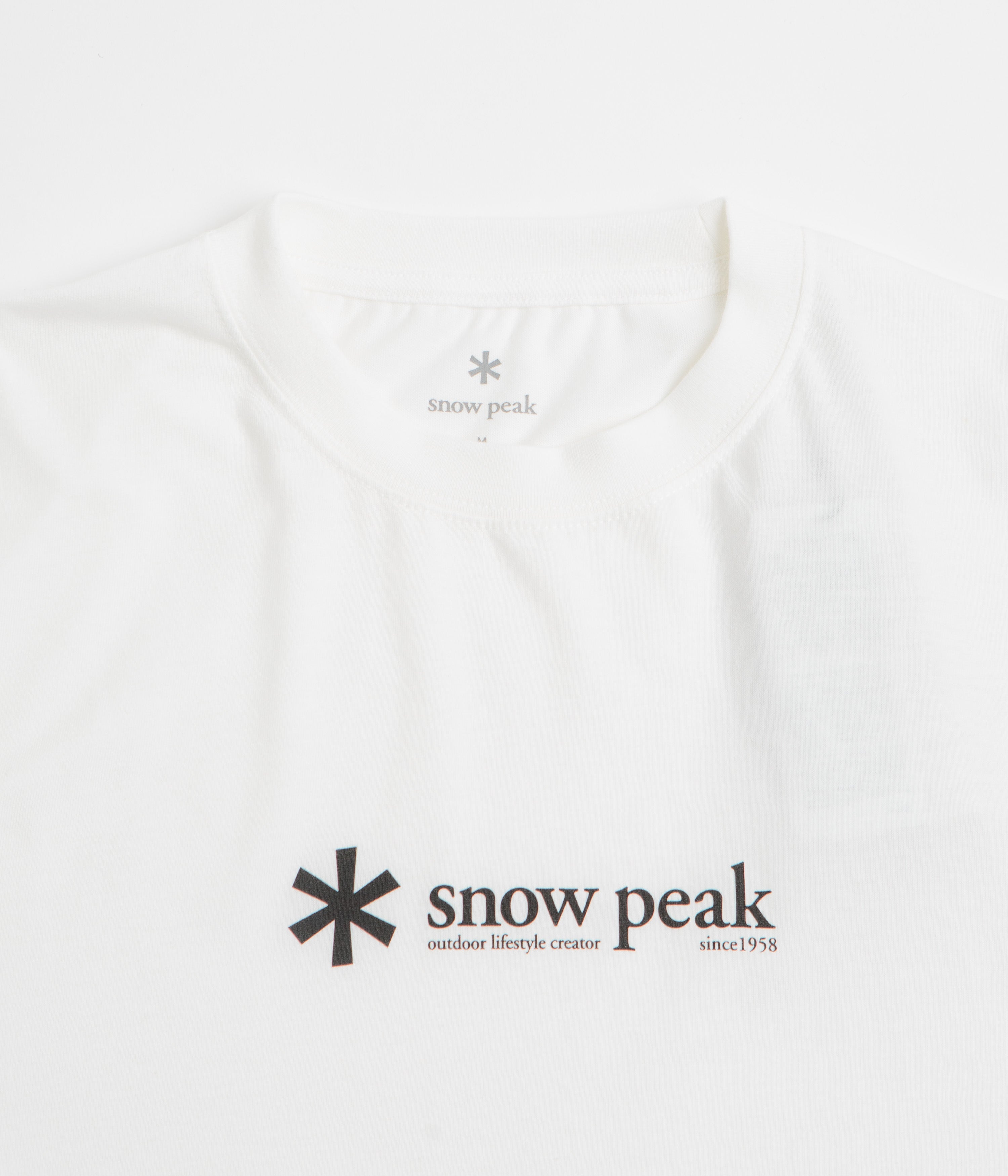 Snow Peak Soft Cotton Logo T-Shirt - White