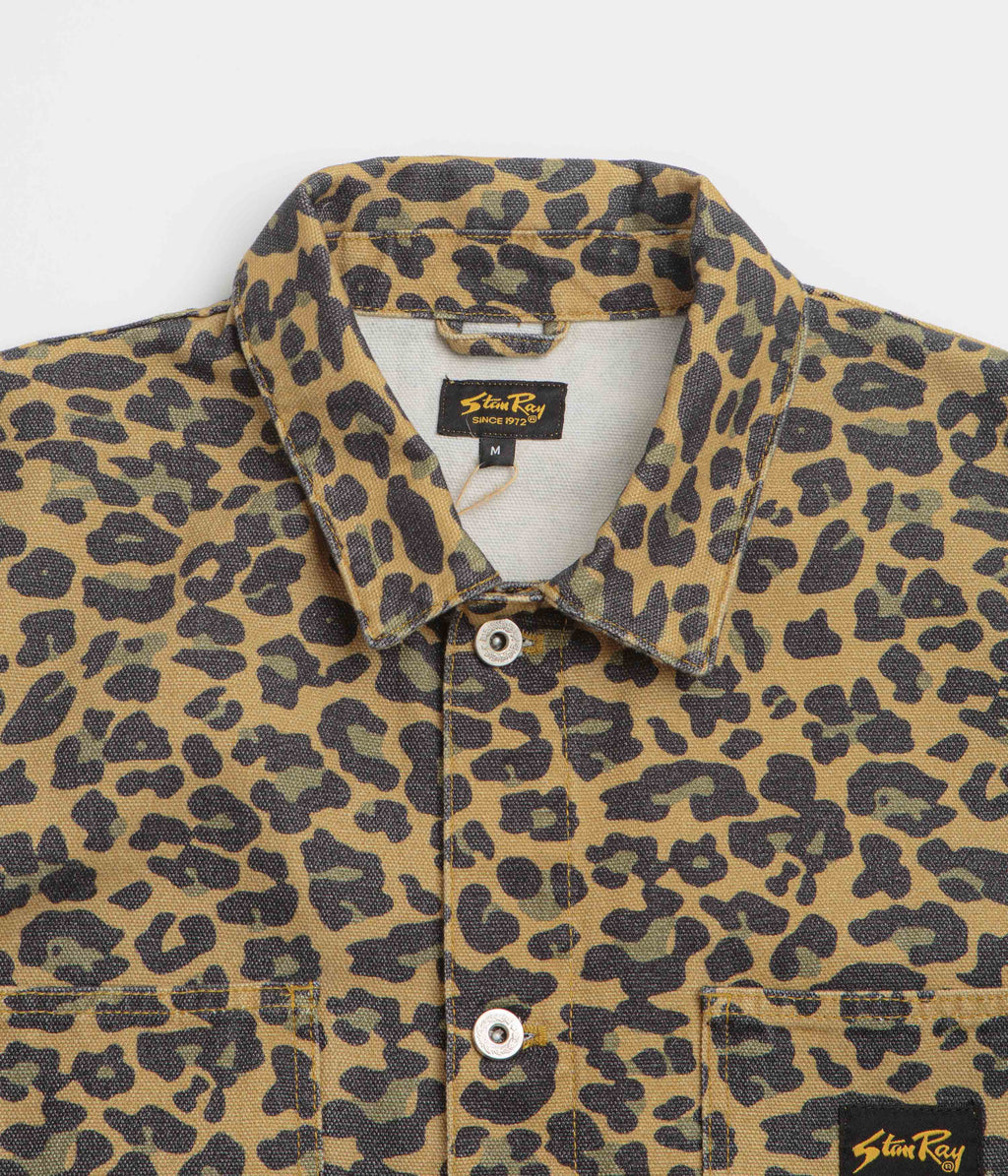 Stan Ray Coverall Jacket - Washed Leopard Camo Duck