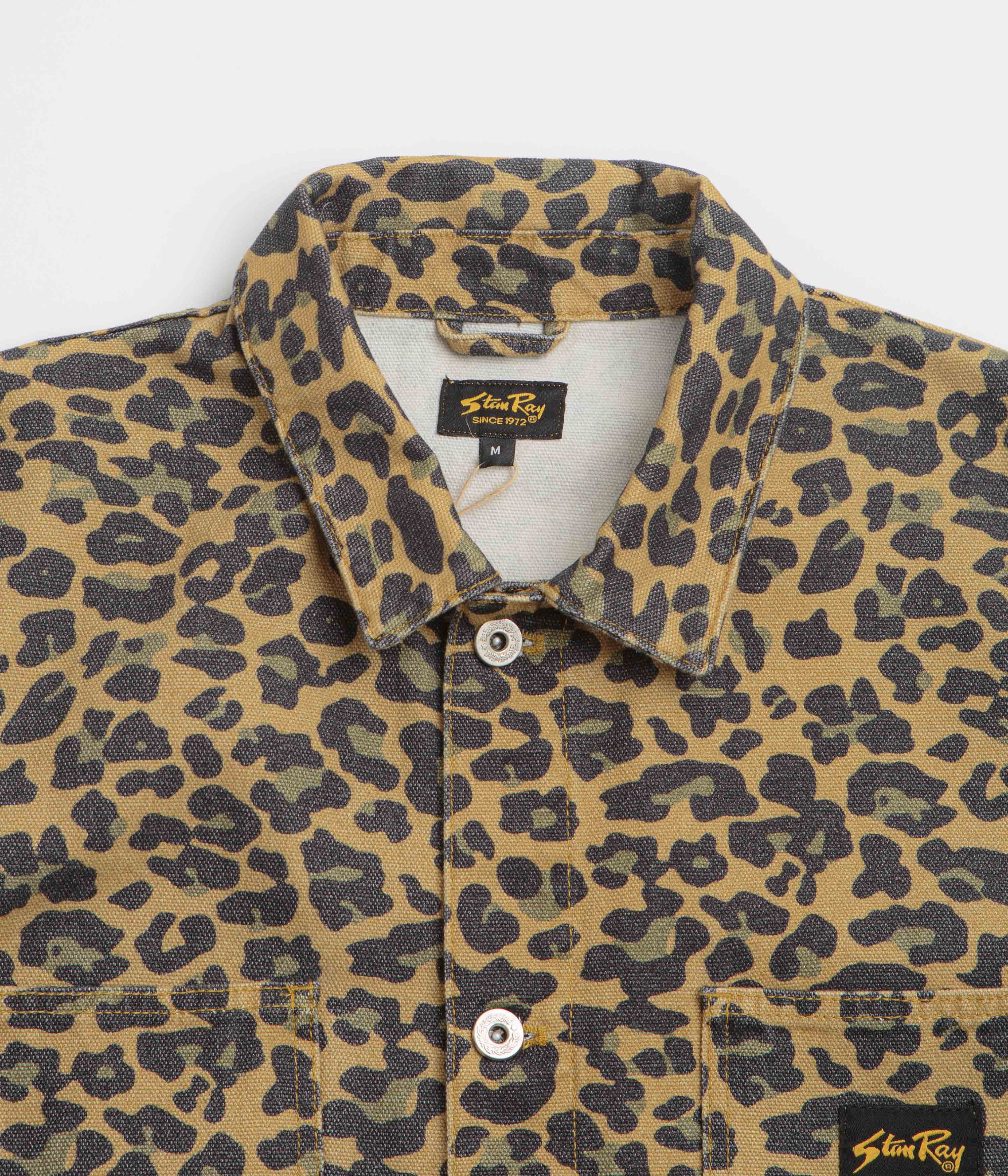 Stan Ray Coverall Jacket - Washed Leopard Camo Duck