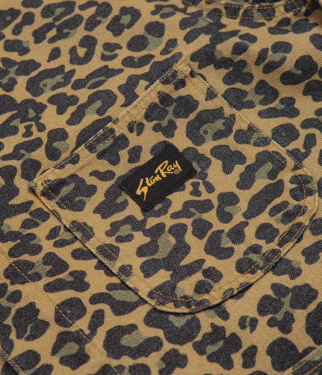 Stan Ray Coverall Jacket - Washed Leopard Camo Duck