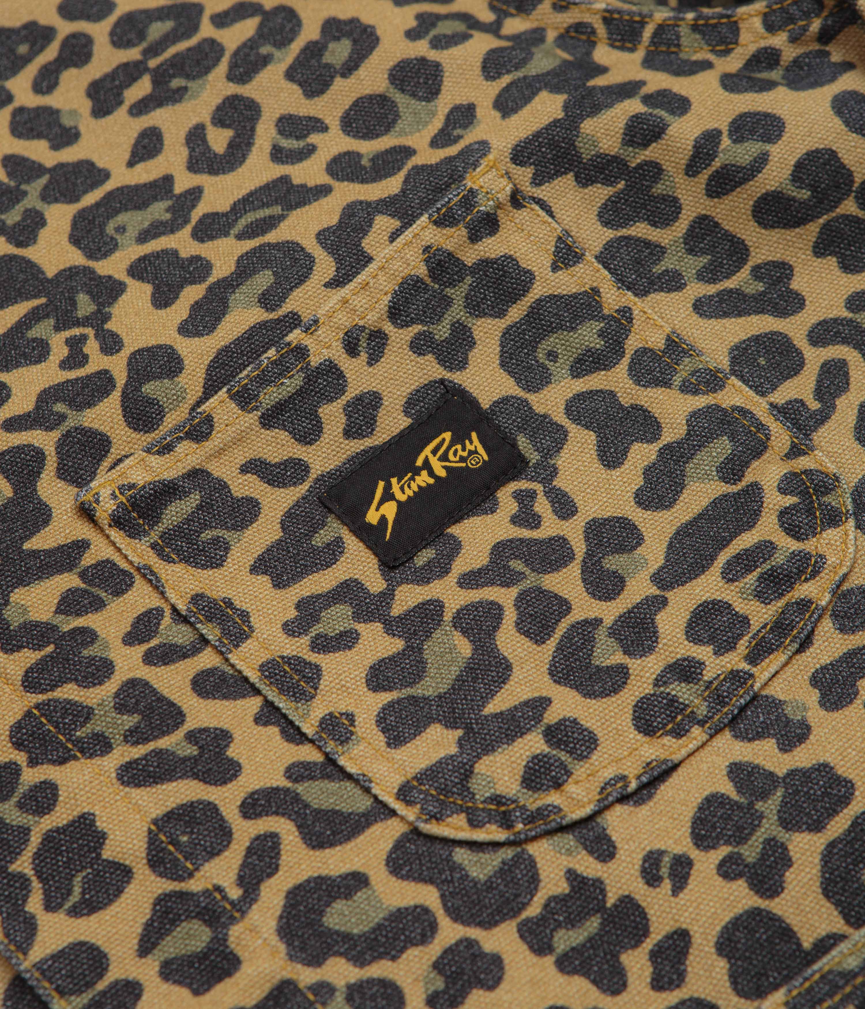 Stan Ray Coverall Jacket - Washed Leopard Camo Duck