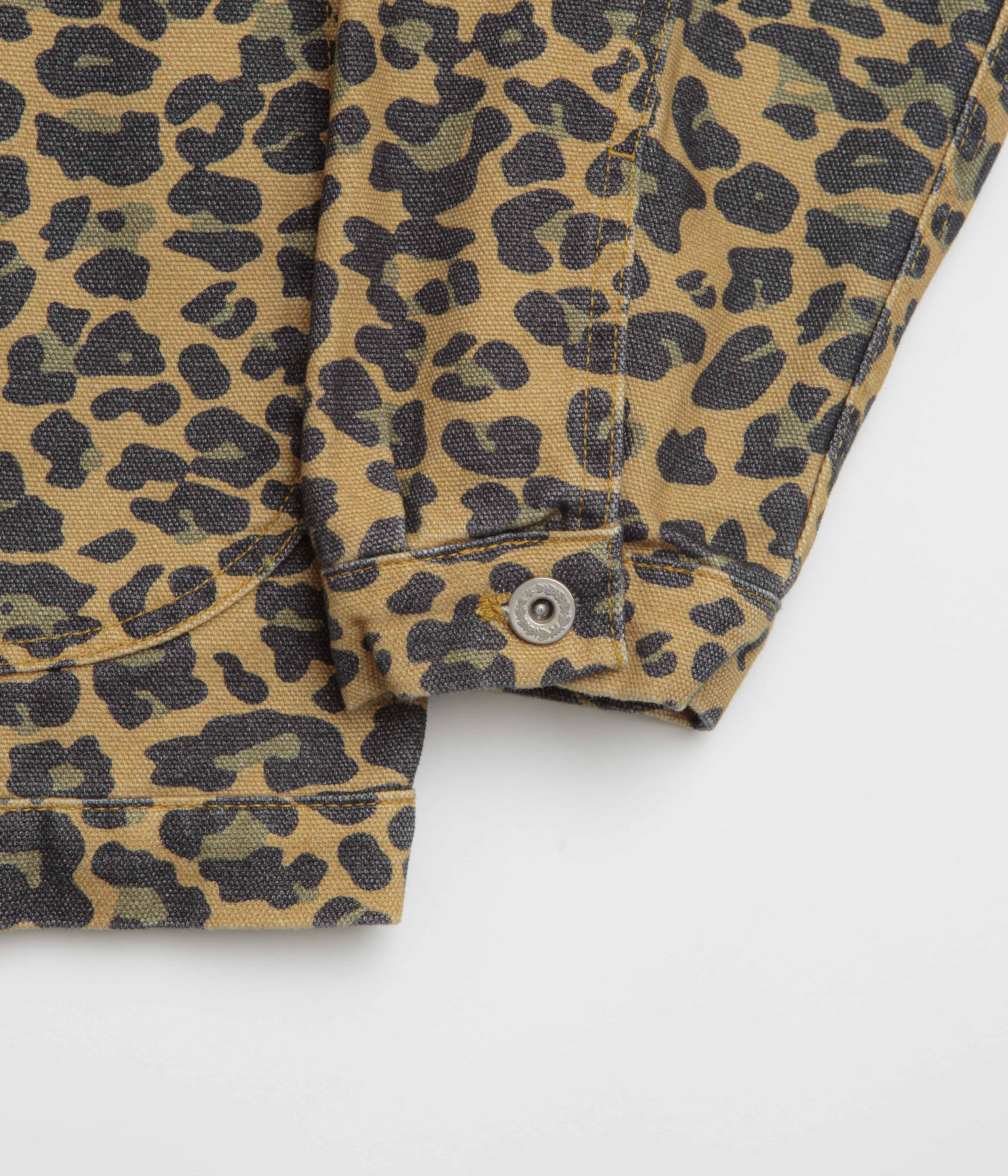Stan Ray Coverall Jacket - Washed Leopard Camo Duck