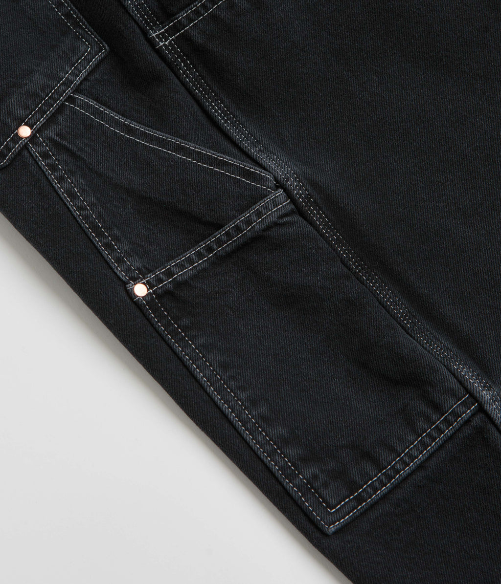 Stan Ray Double Knee Pants - Stonewashed Black Denim