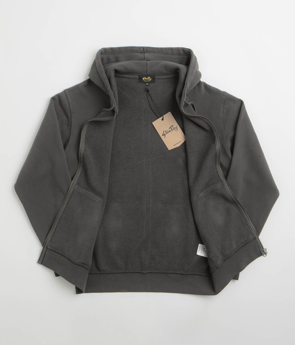 Stan Ray Patch Zip Hoodie - Raven Black