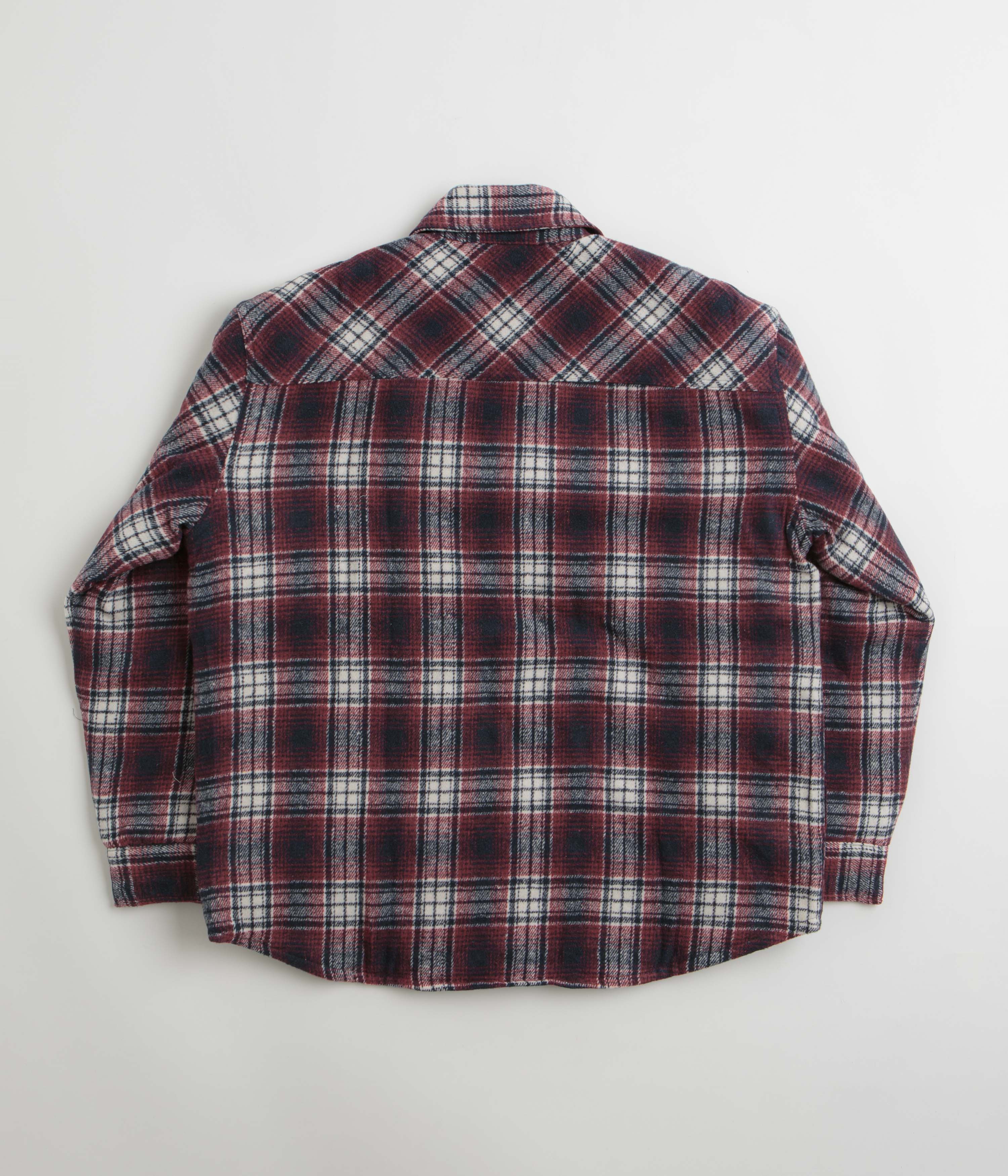 Stan Ray Quilted Plaid Overshirt - Red